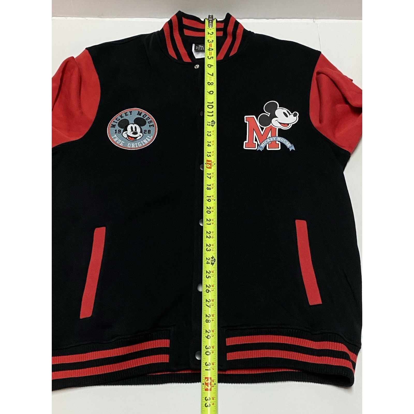 Disney NWT Disney Mickey Mouse Black/Red Bomber Jacket - Size L Size US L / EU 52-54 / 3 - 8 Thumbnail