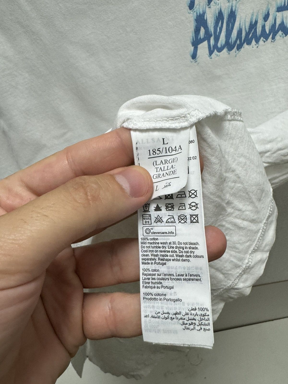 Allsaints Allsaints big logo white t-shirt L sz Japanese brand Size US L / EU 52-54 / 3 - 8 Thumbnail