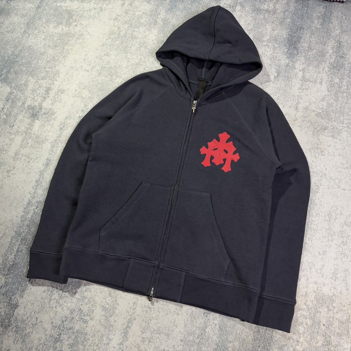 Chrome Hearts Chrome Hearts - Y Not Paper Jam Navy Red Cemetery Cross Size US S / EU 44-46 / 1 - 2 Thumbnail