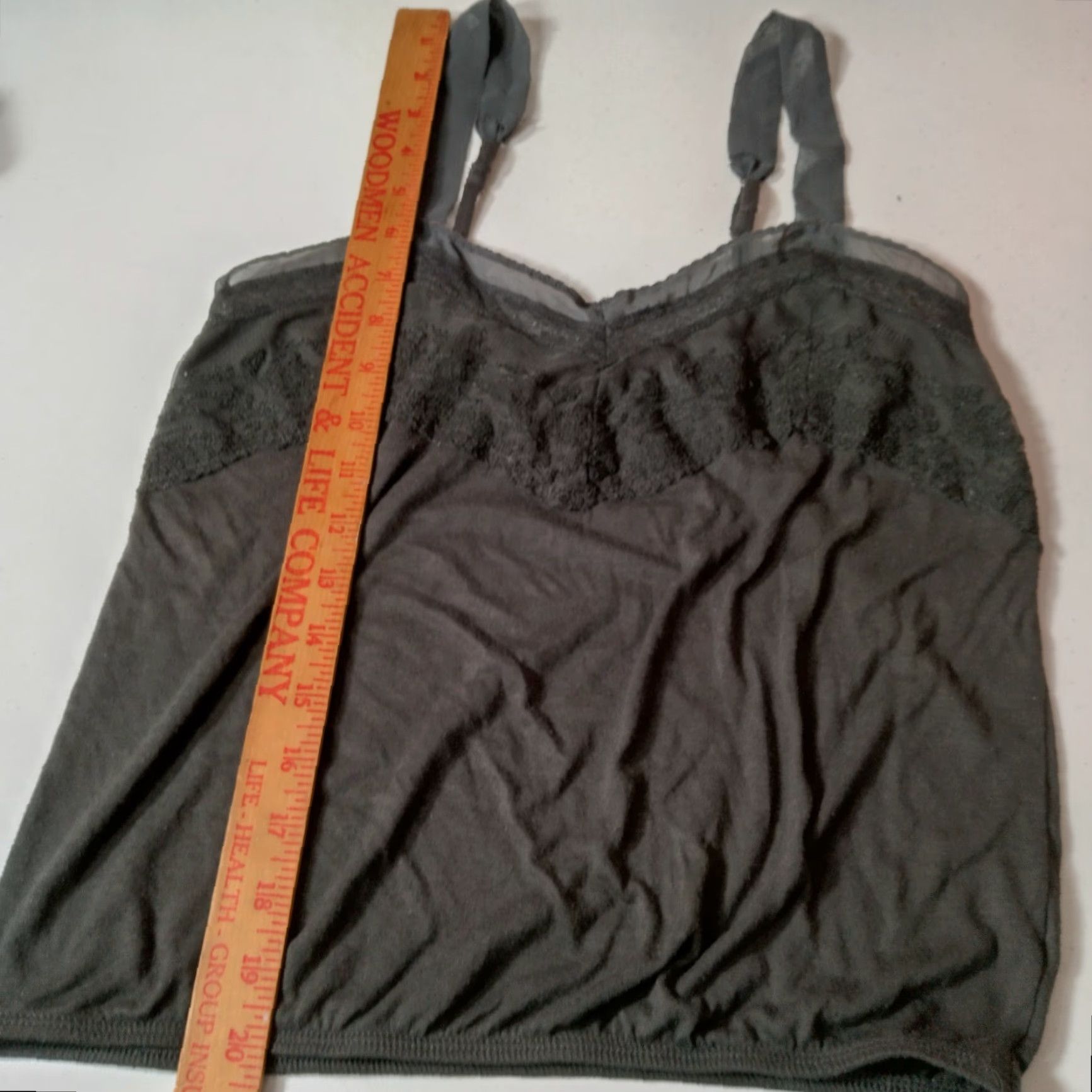 American Eagle Outfitters VINTAGE American Eagle Outfitters Tank Top Women S Camisole Lace Top V-Neck Pullover Elastic Waist Gray Sleeveless Casual Size S / US 4 / IT 40 - 7 Thumbnail