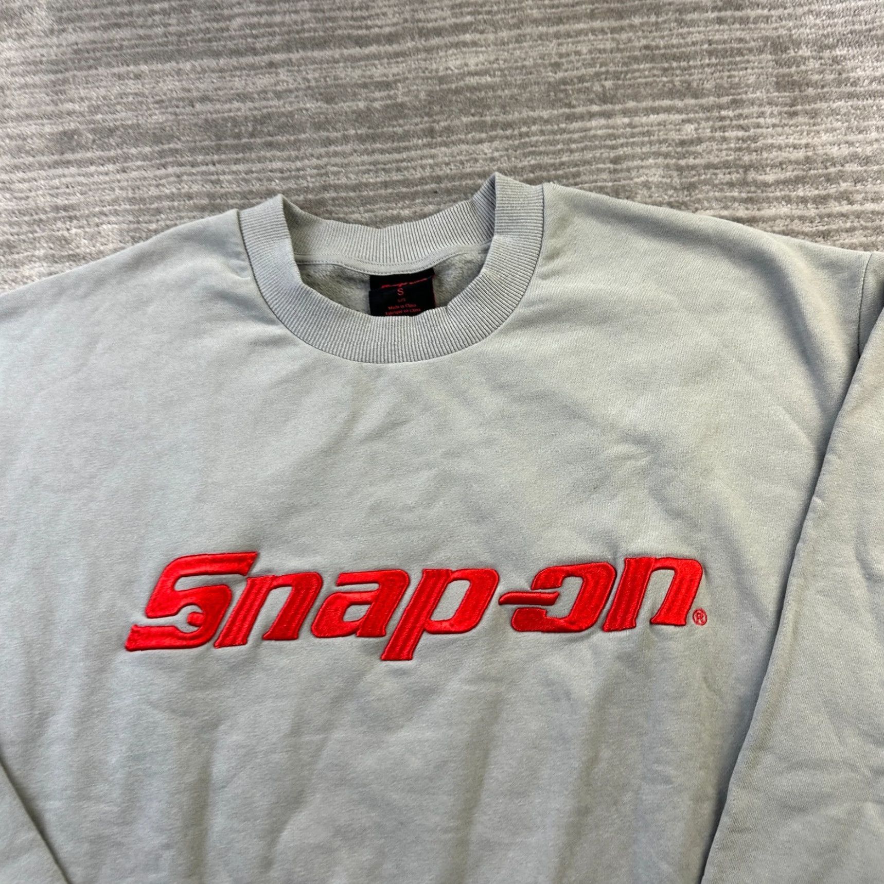 Vintage Snap On Tools Sweatshirt Mens Small Gray Fleece Pullover Crewneck Work Wear Size US S / EU 44-46 / 1 - 3 Thumbnail