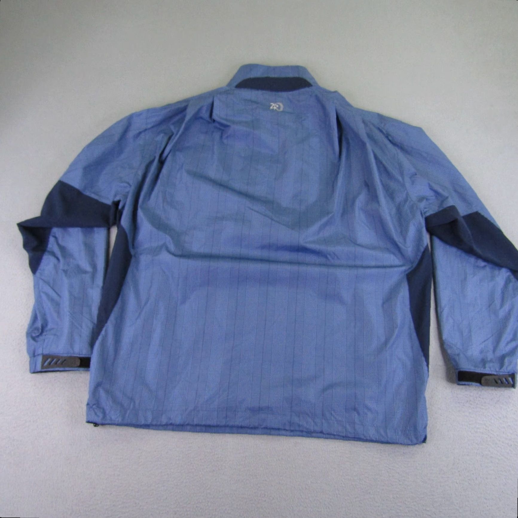 Vintage Zero Restriction Tour Series Golf Jacket Mens Large Blue Windbreaker Zip Pockets 1/4 Zip Logo Outdoor Sports Windproof Size US L / EU 52-54 / 3 - 7 Thumbnail