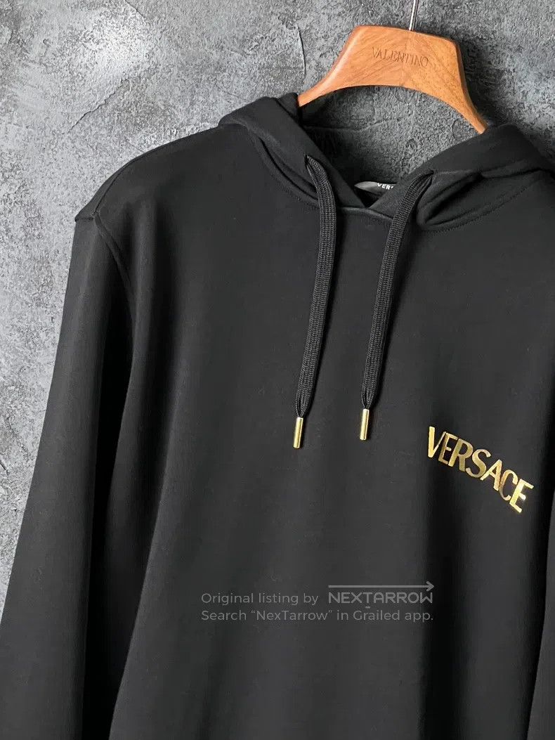 Versace Versace Black cotton hooded sweatshirt Size US XS / EU 42 / 0 - 5 Thumbnail