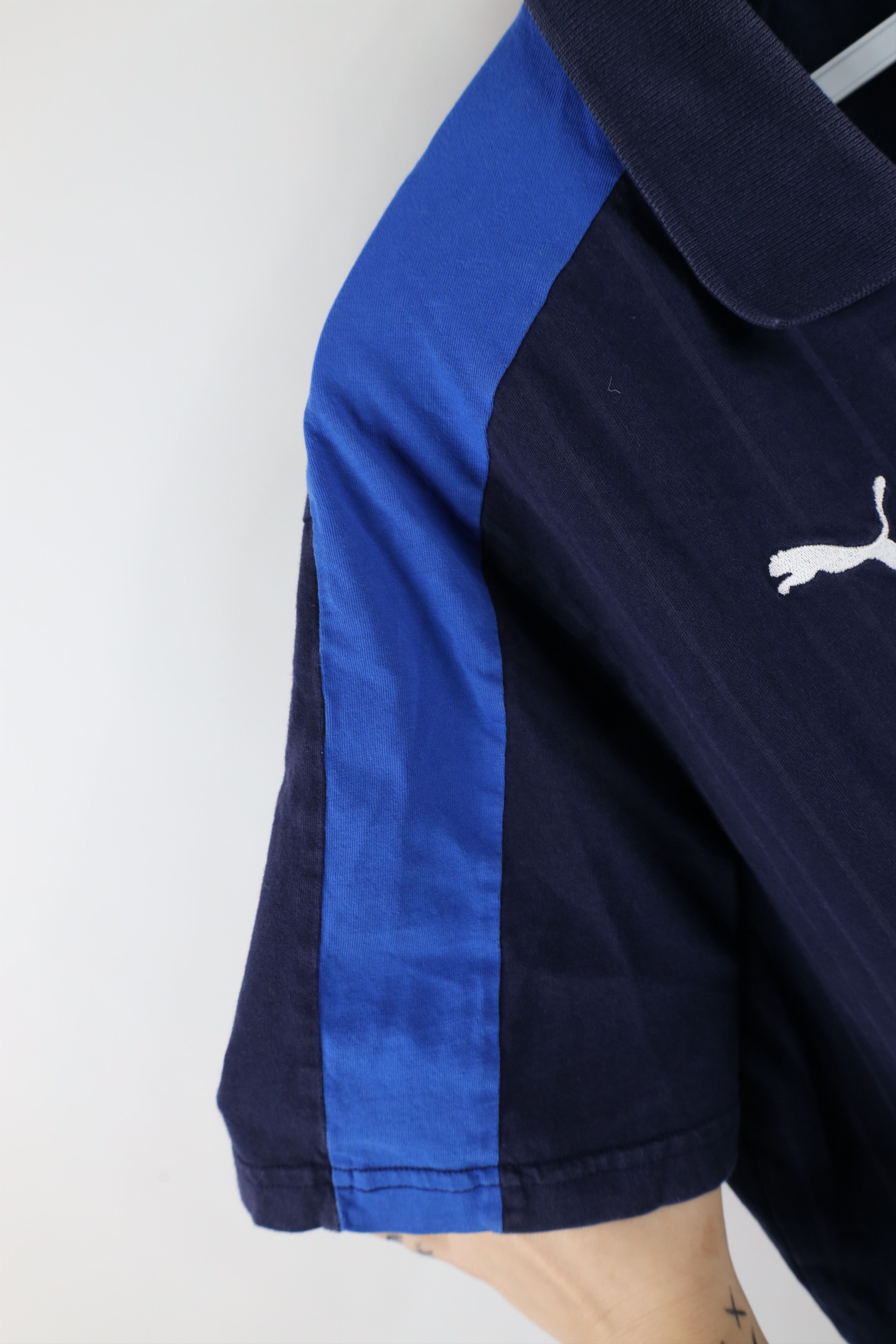 Puma × Vintage Vintage Puma Collared Italy Italia World Cup Soccer Jersey Size US L / EU 52-54 / 3 - 8 Thumbnail