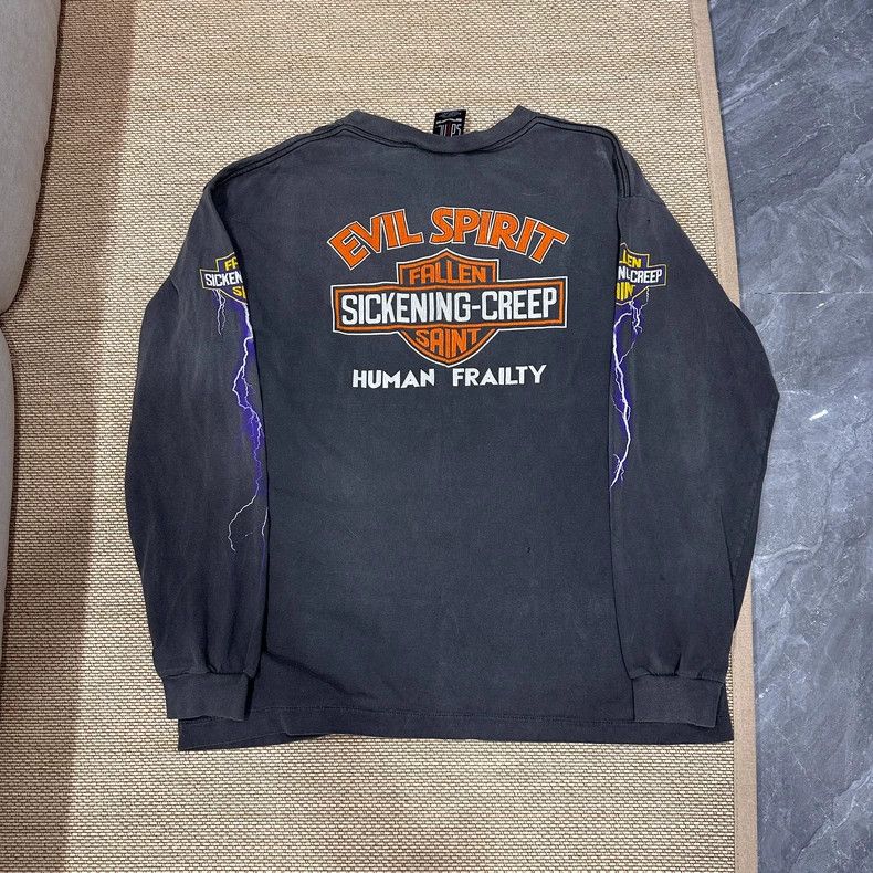 Saint Michael Saint Michael Black washed long sleeved shirt Size US XL / EU 56 / 4 - 2 Thumbnail