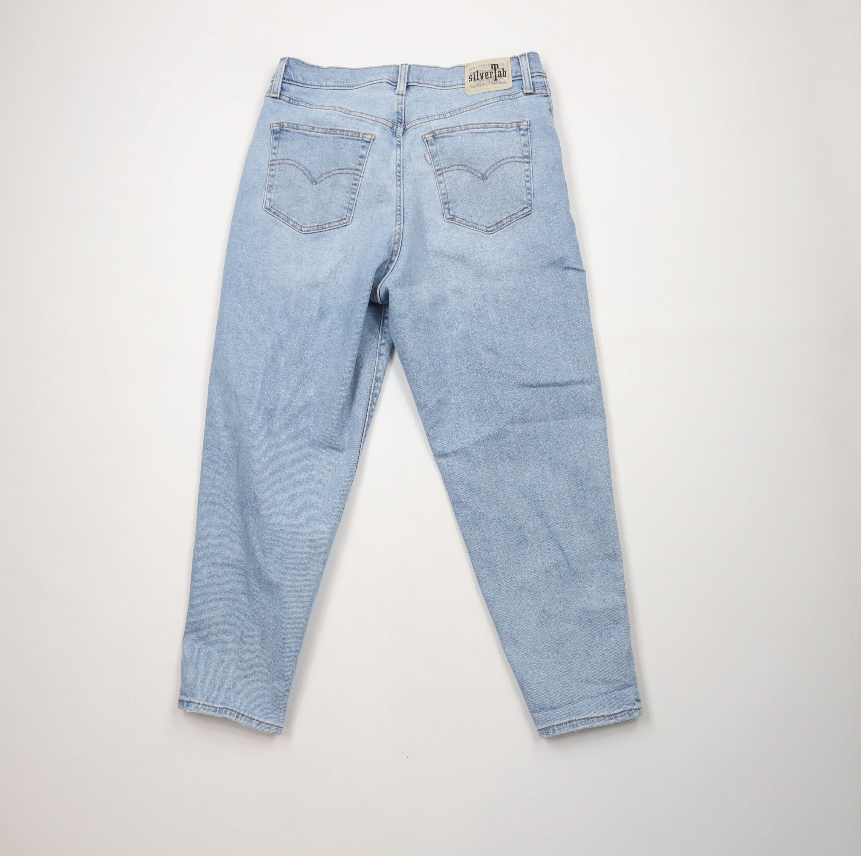 Levi's × Vintage Vintage Y2K Levis SilverTab Tapered Leg Mom Jeans Blue Size 32" / US 10 / IT 46 - 8 Thumbnail
