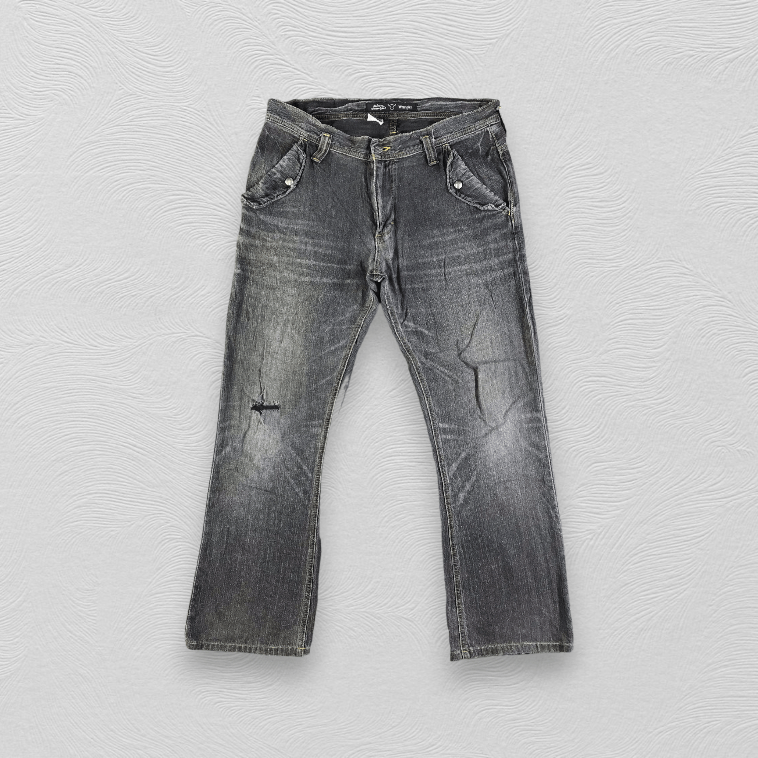 Vintage Vintage Wrangler Jeans Faded Black Denim KJ3009 Size US 36 / EU 52 - 1 Thumbnail