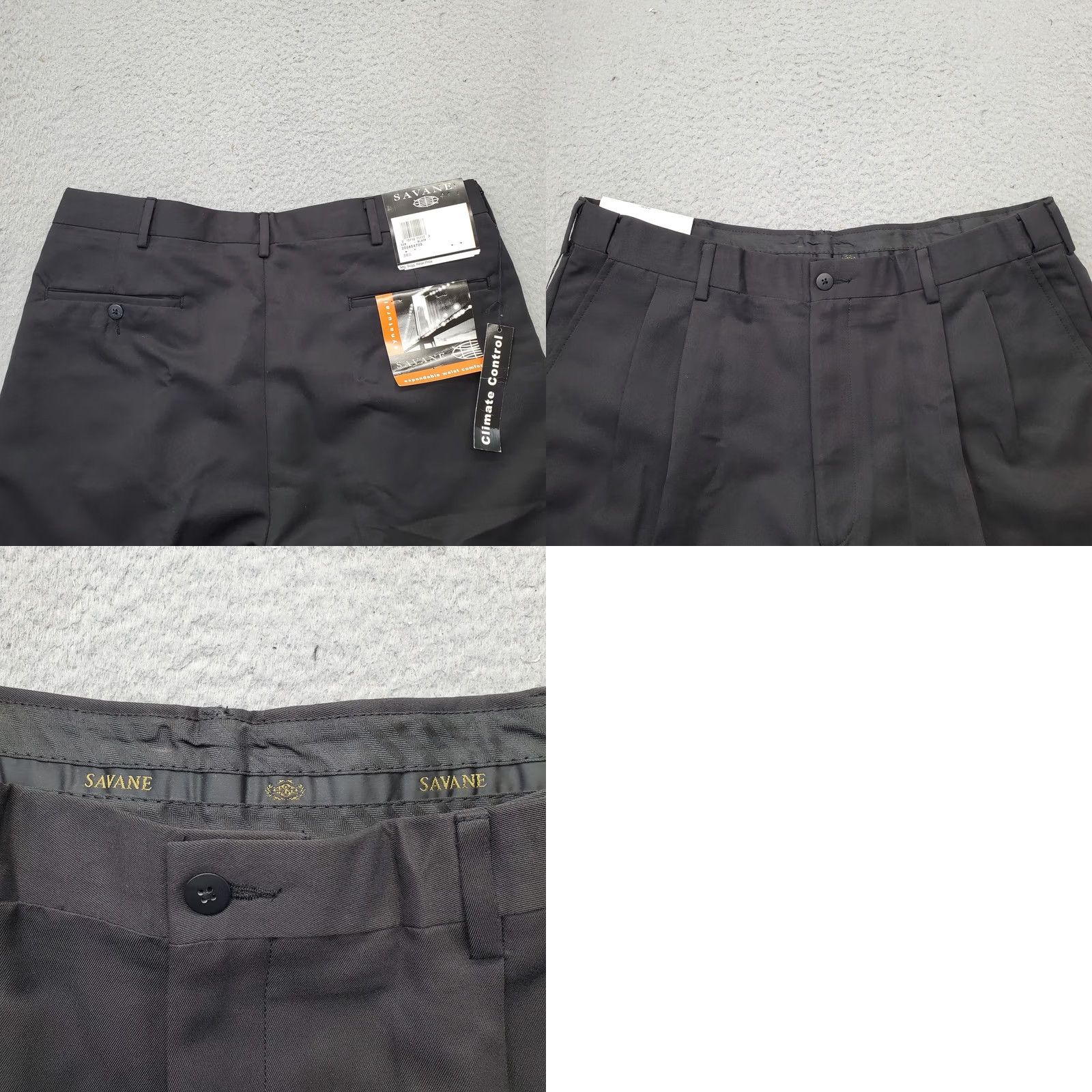Savane Savane Mens Shorts 36 Black Expandable Comfort Waist Synatural Climate Control Casual Outdoor 90s? Size US 36 / EU 52 - 8 Thumbnail