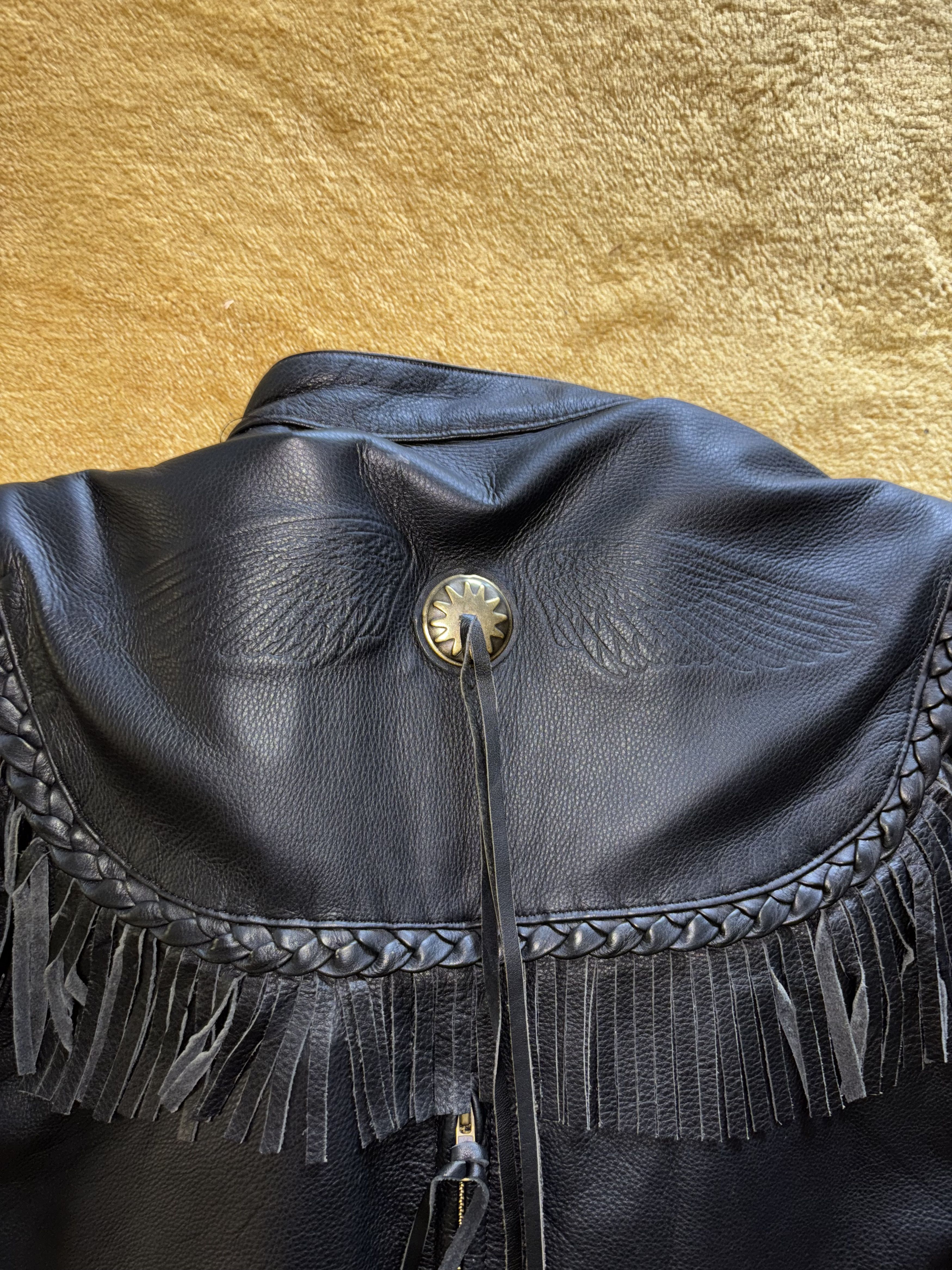 Harley Davidson Harley-Davidson Willie G Leather Fringed Motorcycle Jacket Size M / US 6-8 / IT 42-44 - 6 Thumbnail
