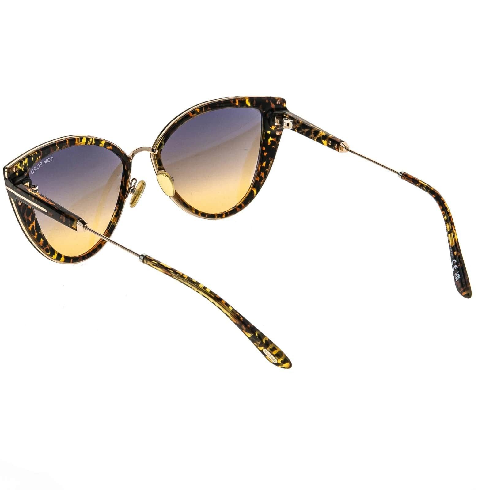 Tom Ford TOM FORD ANJELICA 02 TF0868 52B Gold Brown Sunglasses 868 Size ONE SIZE - 8 Thumbnail