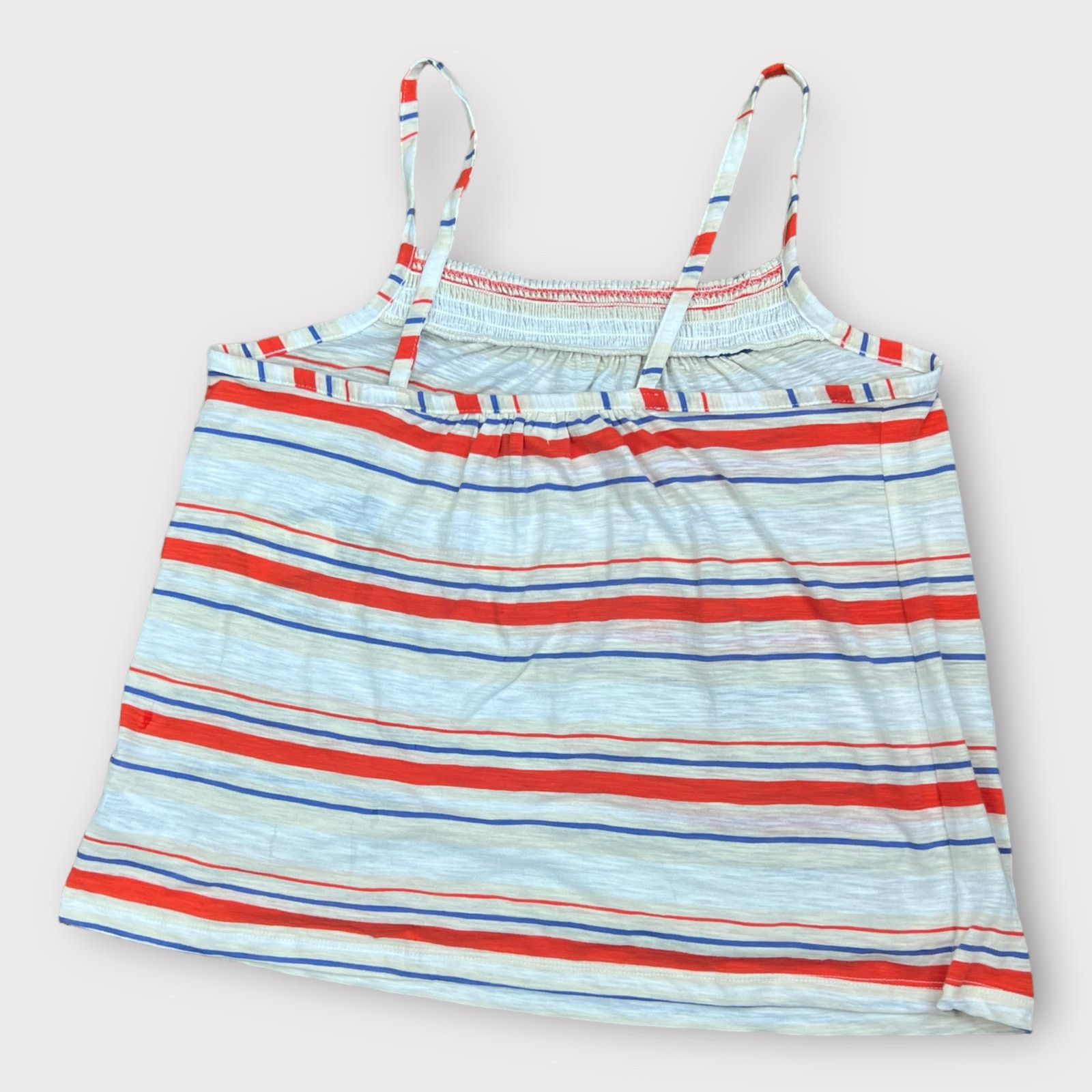Target Basics Universal Thread | Spaghetti Strap Smocked Stripe Tank Top Size S / US 4 / IT 40 - 9 Thumbnail