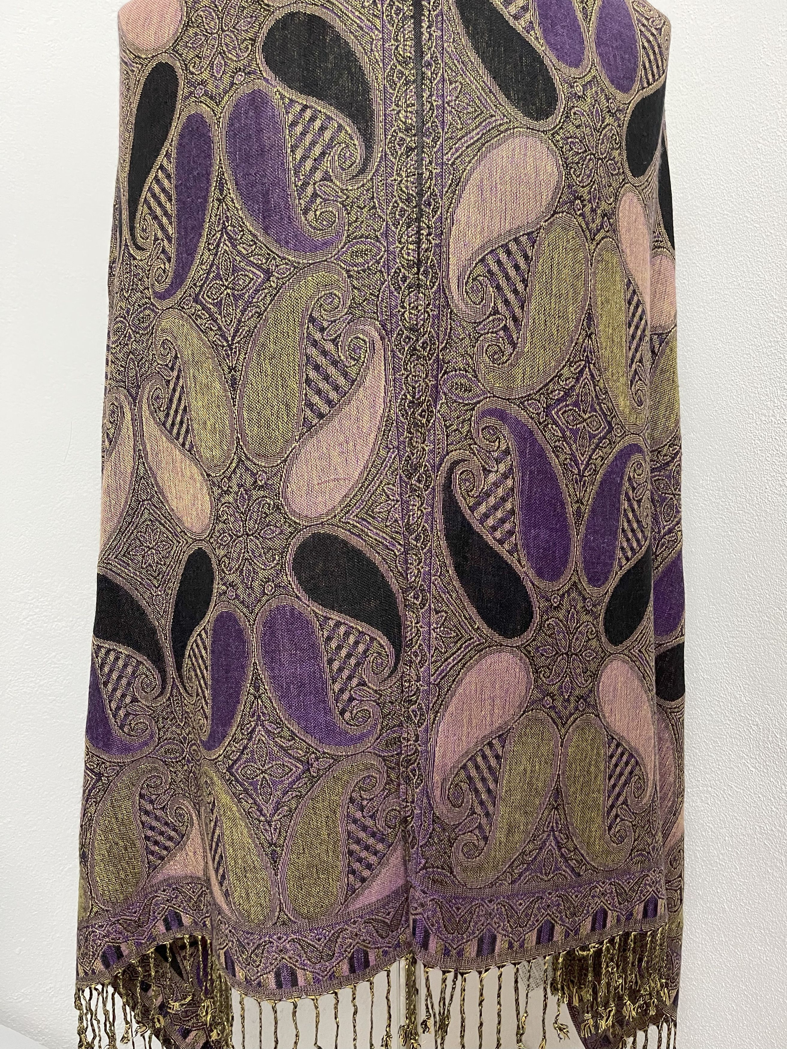 Vintage Vintage Big Size Scarves, Large-Sized Wrap Scarf, - 6081 Size ONE SIZE - 5 Thumbnail