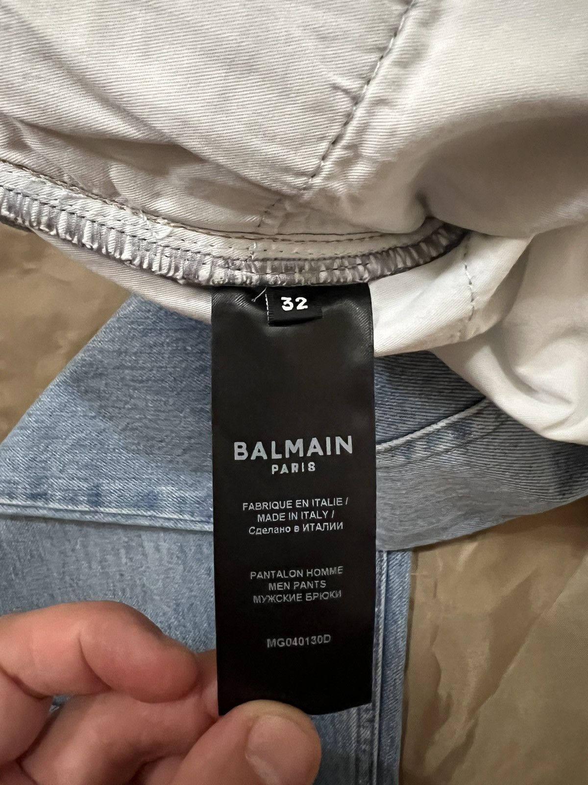 Balmain BALMAIN Tapered denim jeans size 32 $2500 Size US 32 / EU 48 - 4 Thumbnail