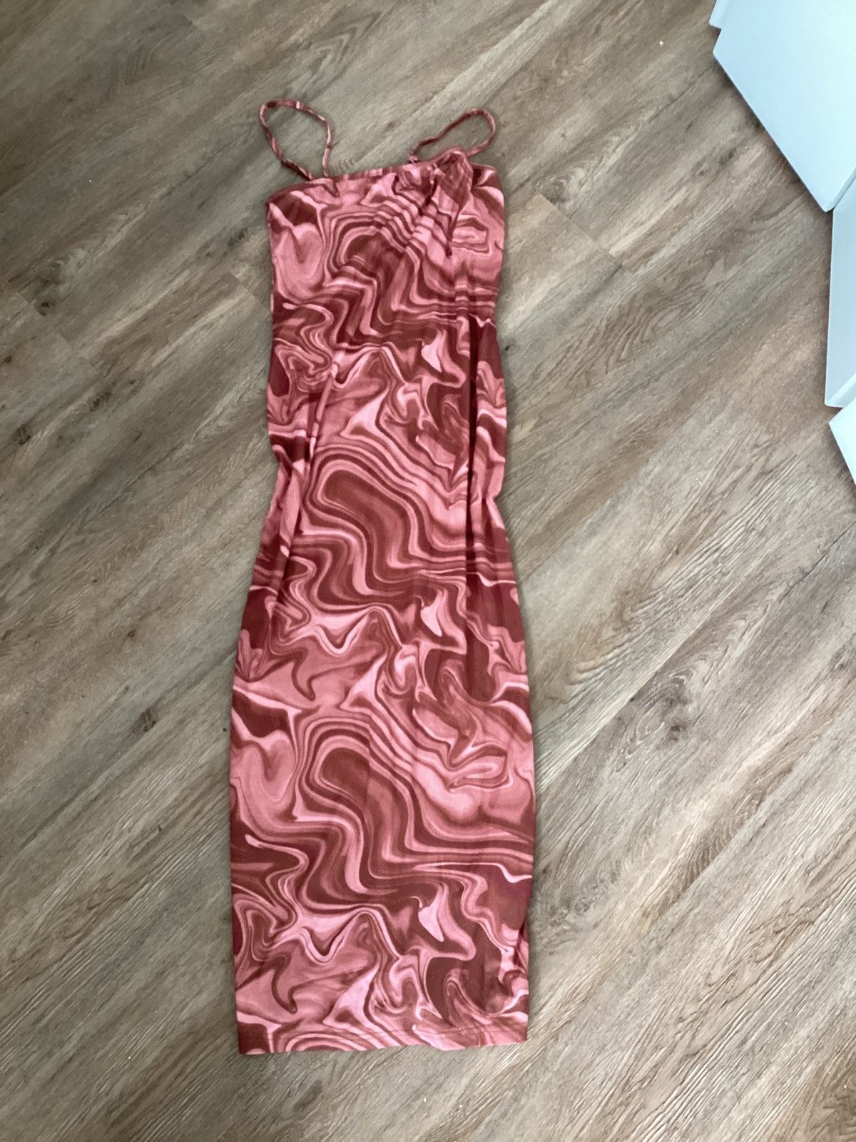 Shein Swirl brown dress Size S / US 4 / IT 40 - 1 Preview