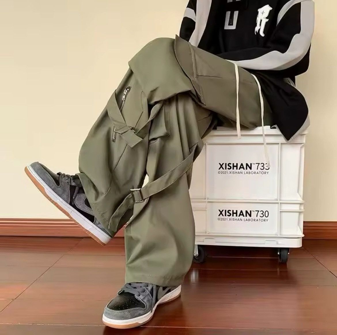 Japanese Brand × Vintage Japanese Streetwear Baggy Pants Size US 32 / EU 48 - 2 Thumbnail