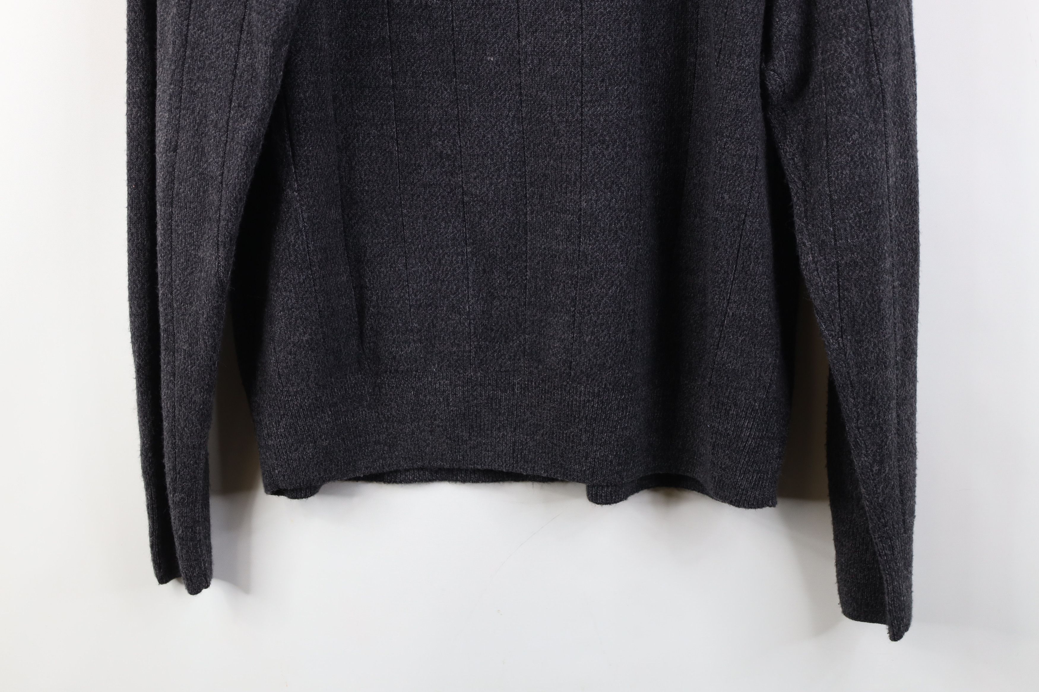 Vintage Vintage 90s Streetwear Knit Collared Sweater Gray Checkered Size US M / EU 48-50 / 2 - 11 Thumbnail