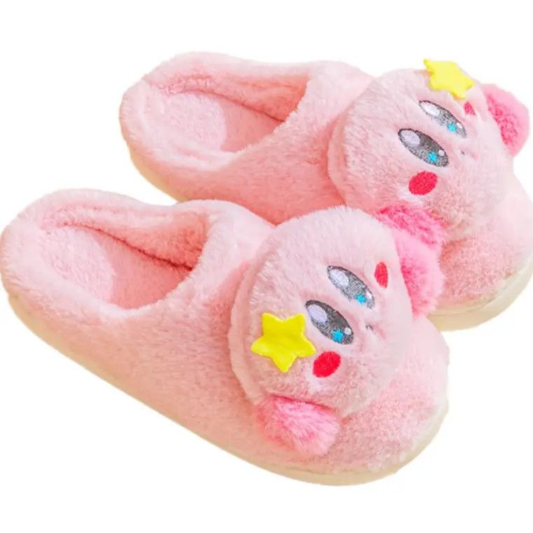 Japanese Brand × Vintage Pinku Star Big Head Plush Slipper Cute Cartoon Plush Shoe Size US 8 / IT 38 - 1 Thumbnail