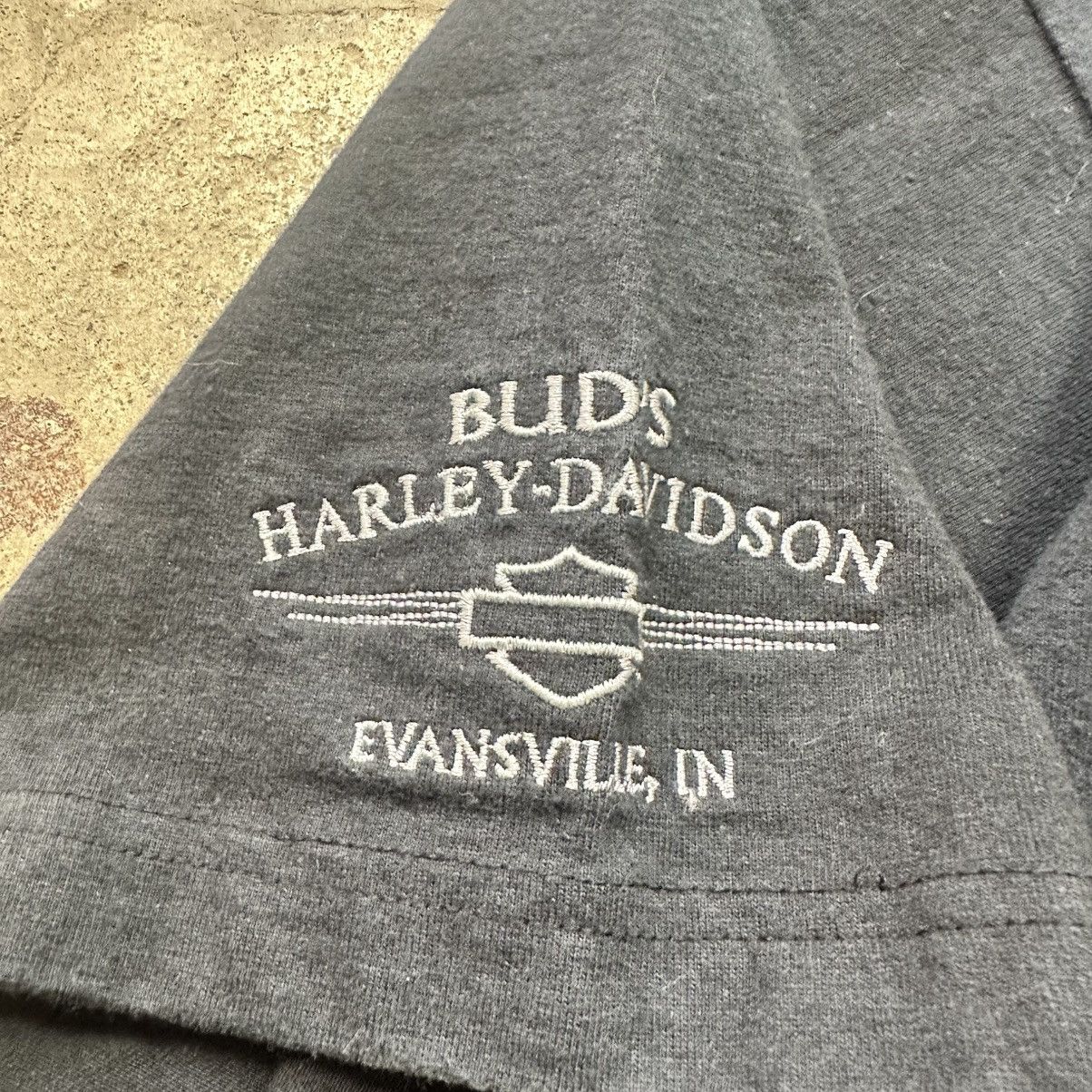 Harley Davidson Vintage 90s Harley Davidson Grunge Biker Henley Shirt Size US XXL / EU 58 / 5 - 4 Thumbnail