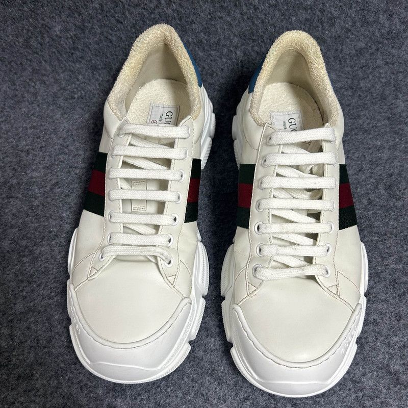 Gucci Gucci Retro Striped Low-Top Sneakers for Men - Size US 9 / EU 42 - 2 Thumbnail