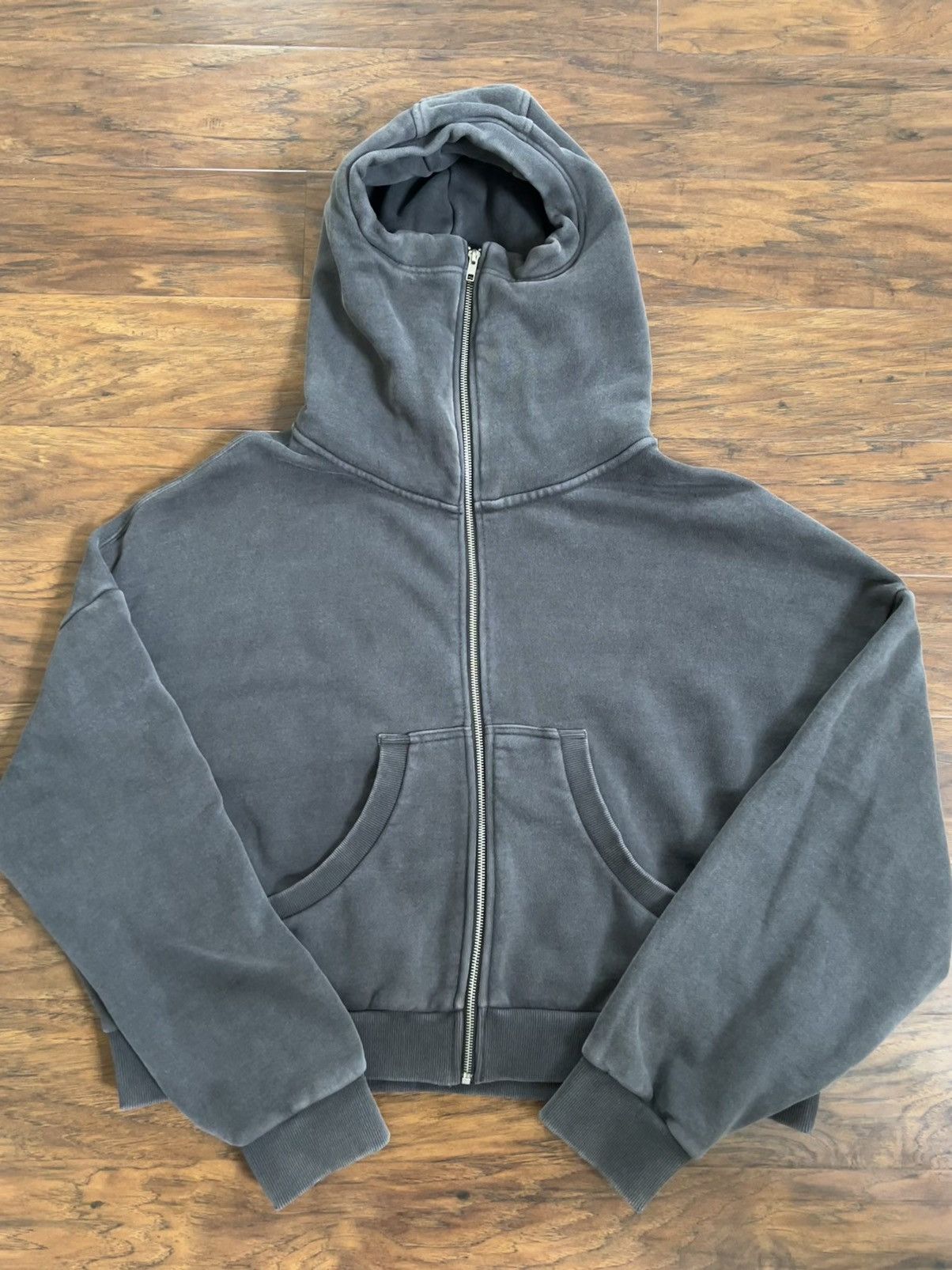 Entire Studios Entire Studios Washed Black Full Zip Hoodie