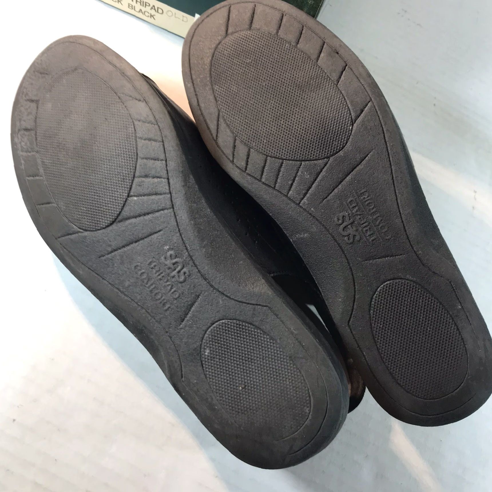 SAS Vintage SAS Black Leather Tripad Comfort Sandals Womens Size 9.5M USA Size US 10 / IT 40 - 7 Thumbnail
