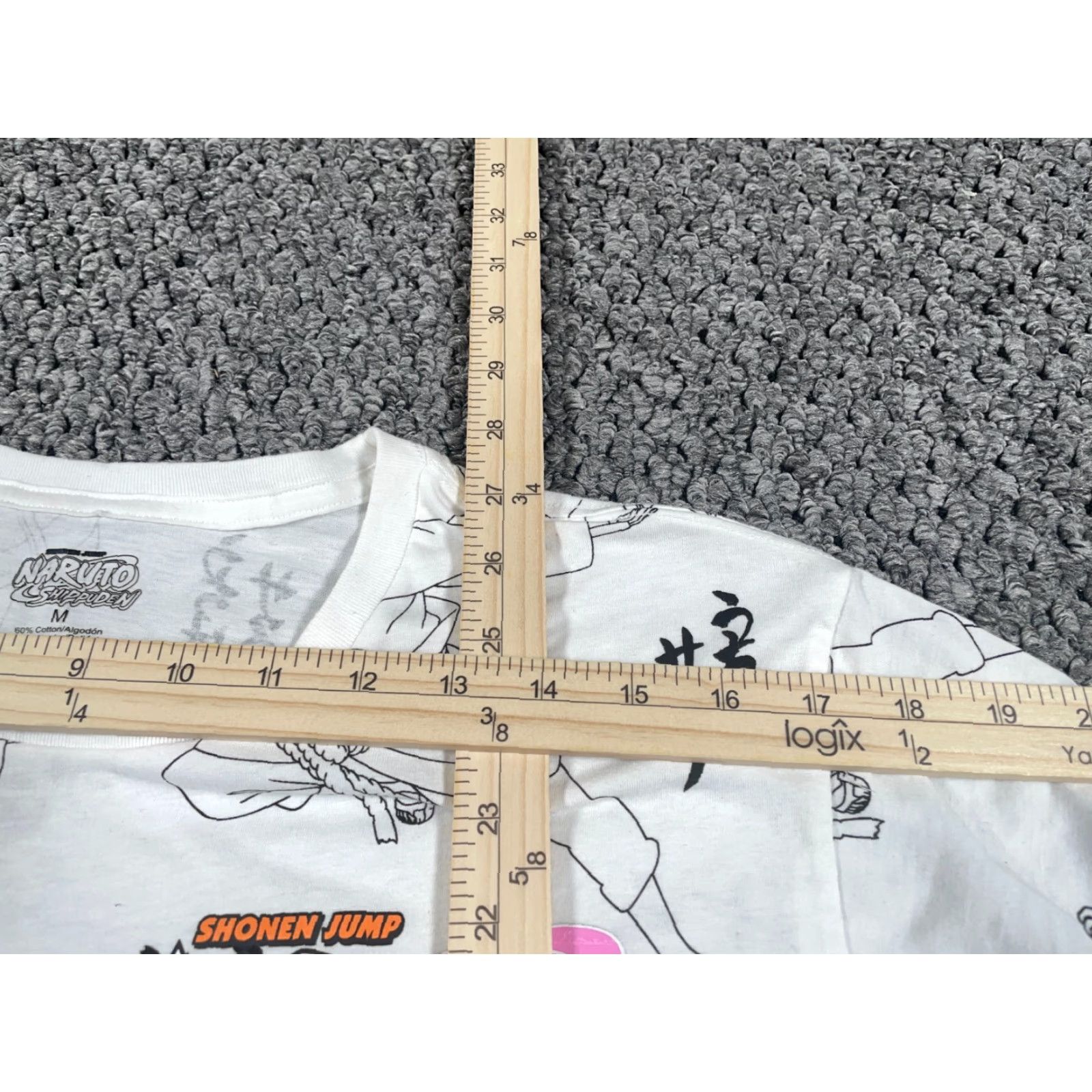 Etro VINTAGE Naruto Shirt Adult Medium White AOP Geometric Print 90s Anime Mens Shirt Size US M / EU 48-50 / 2 - 6 Thumbnail