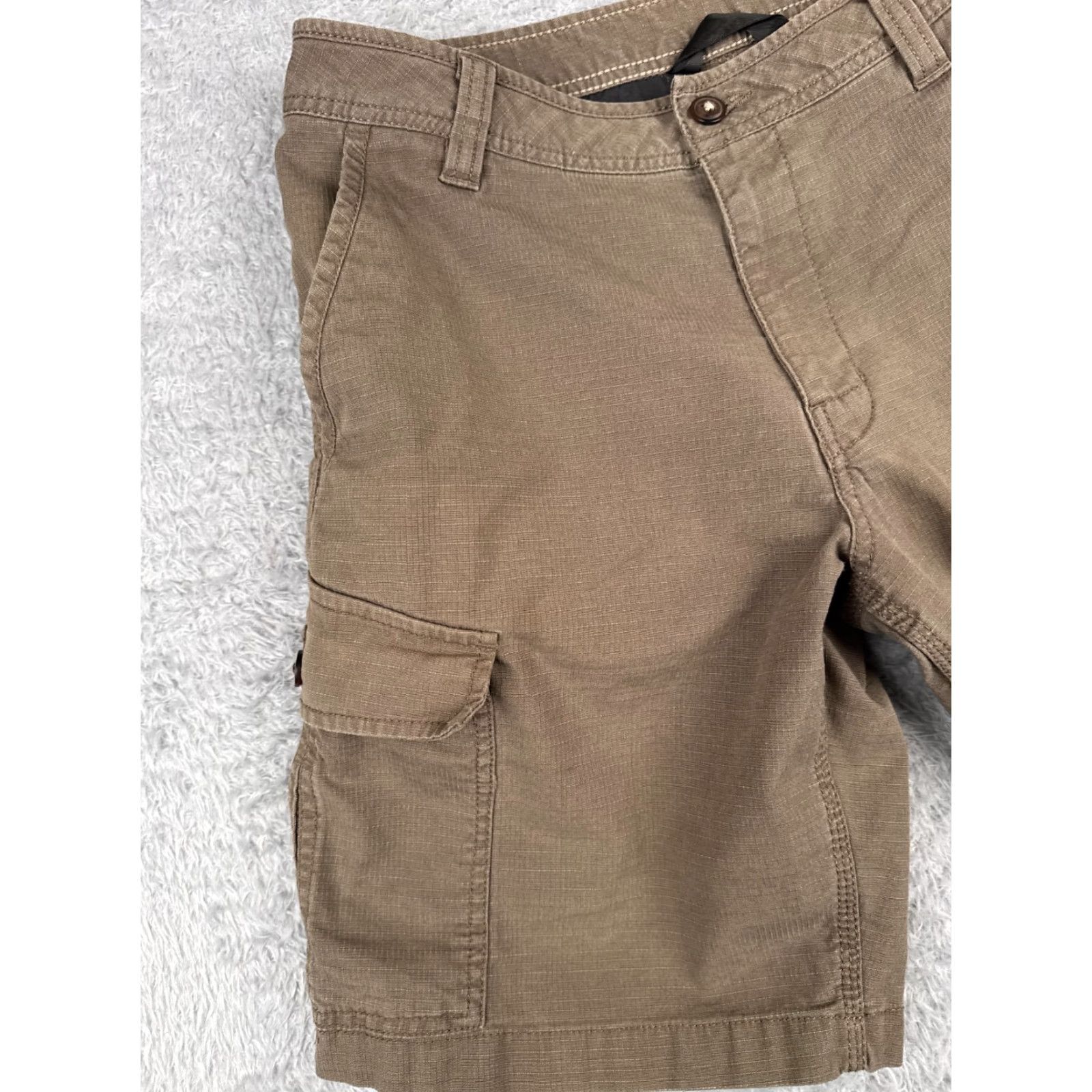 The North Face The North Face Shorts Mens 32 Brown Rip Stop Cargo Cotton Blend Hike Camp 32x9 Size US 32 / EU 48 - 3 Thumbnail