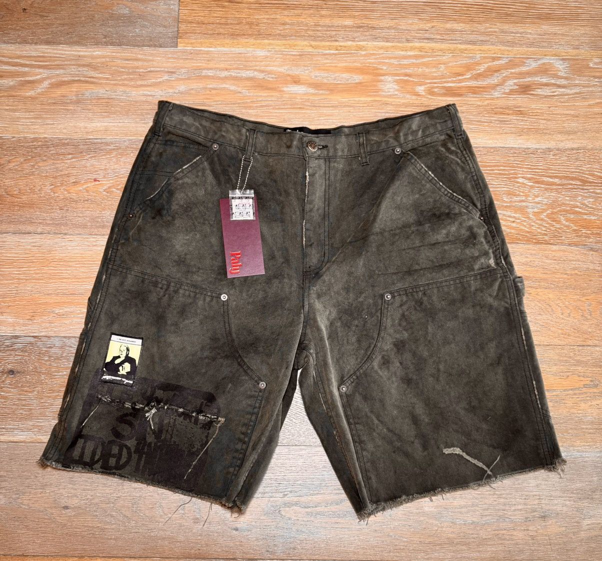 Paly Hollywood SINNED 4 NOTHING WAXED CANVAS SHORT 38