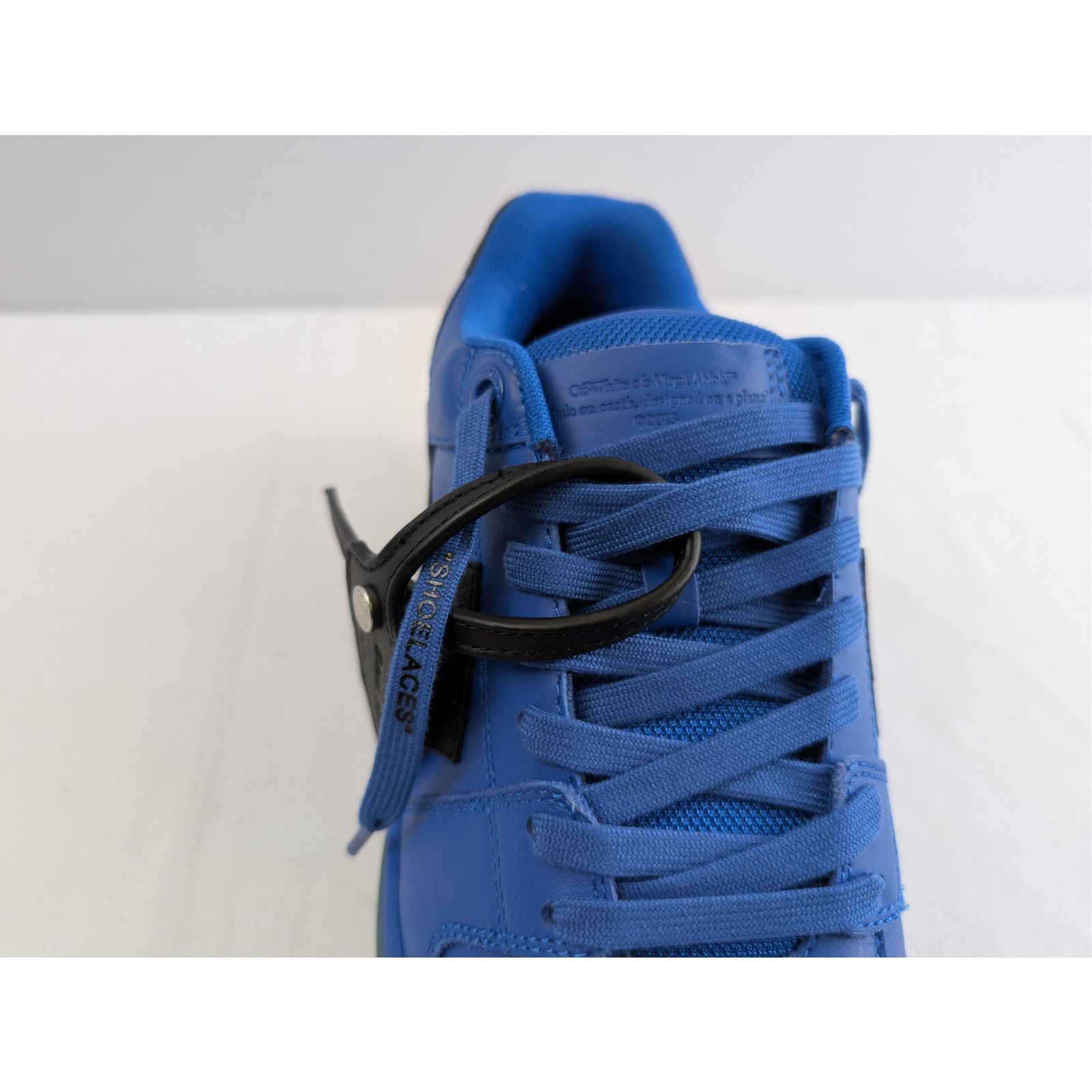 Off-White o1rshd1 Out of Office Calf Leather sneakers in Blue/Black Size US 12 / EU 45 - 16 Thumbnail