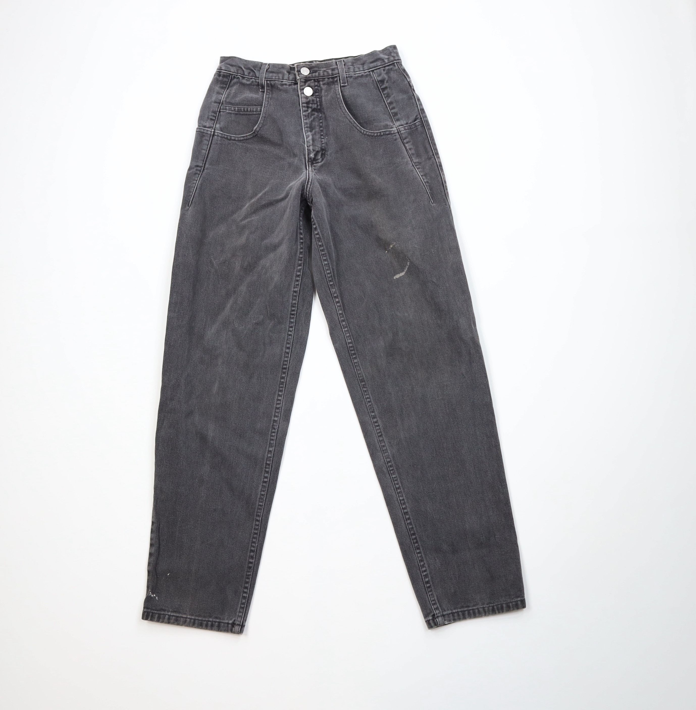 Guess Vintage 80s 90s Guess Tapered Leg Denim Jeans Black USA Size 29" - 1 Thumbnail