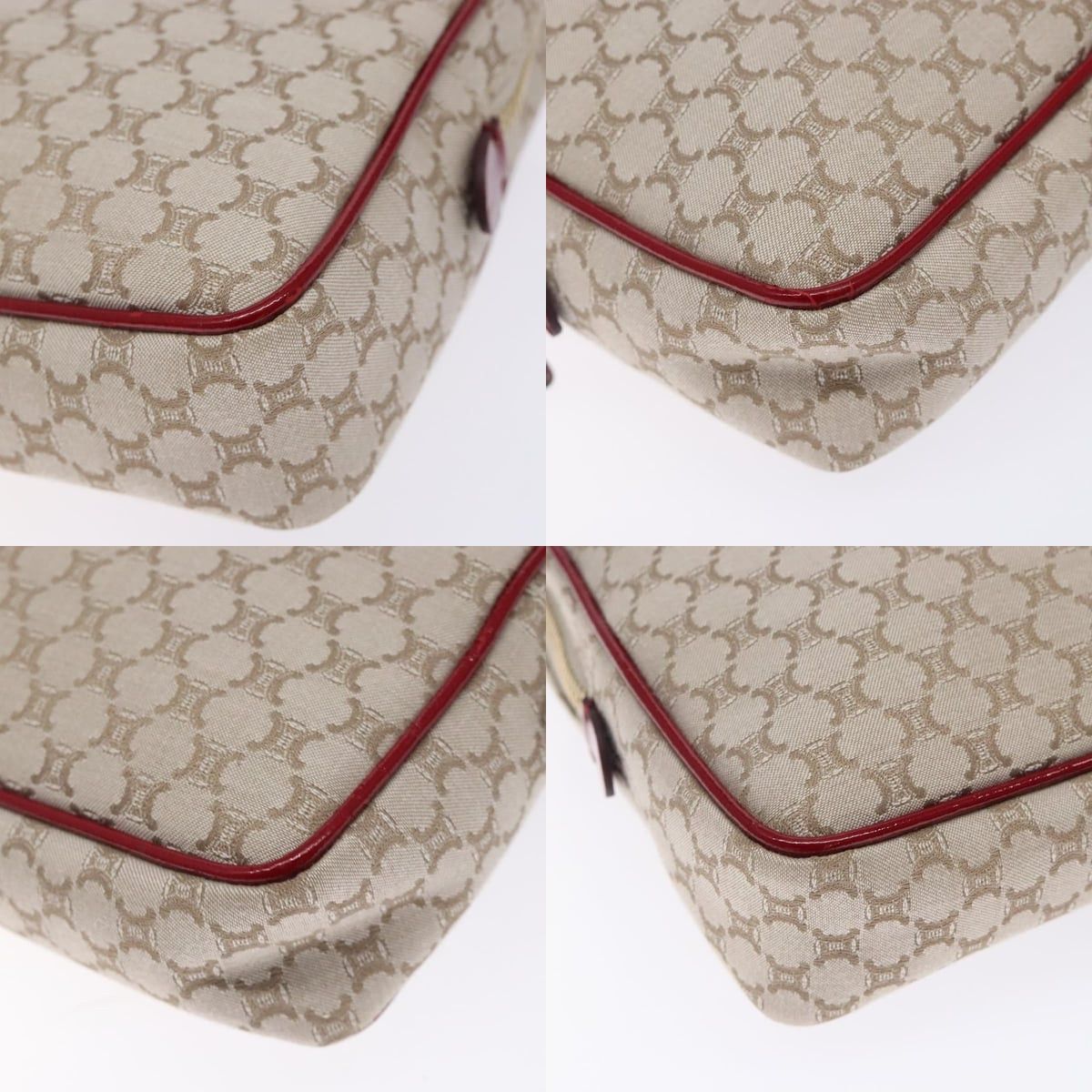 Celine CELINE Macadam Canvas Shoulder Bag Beige Gold Size ONE SIZE - 10 Thumbnail