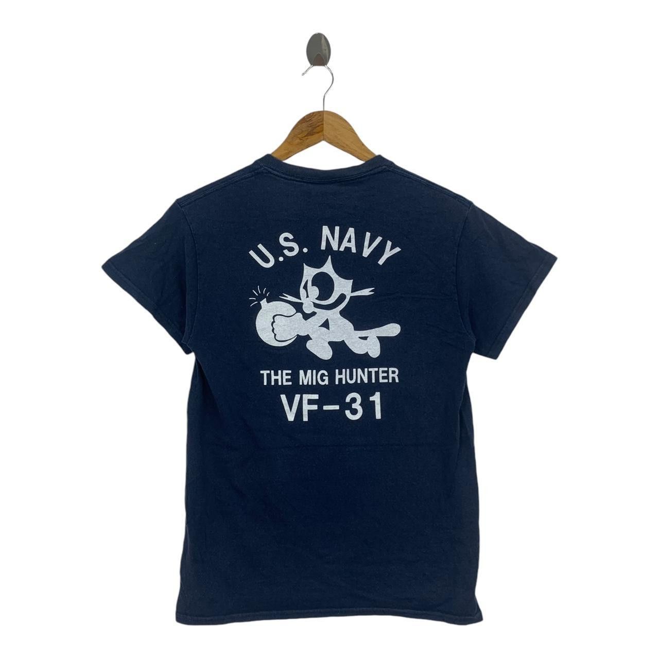Vintage Vintage THE MAVERICKS USN US Navy Mig Hunter Tee Size US S / EU 44-46 / 1 - 1 Thumbnail