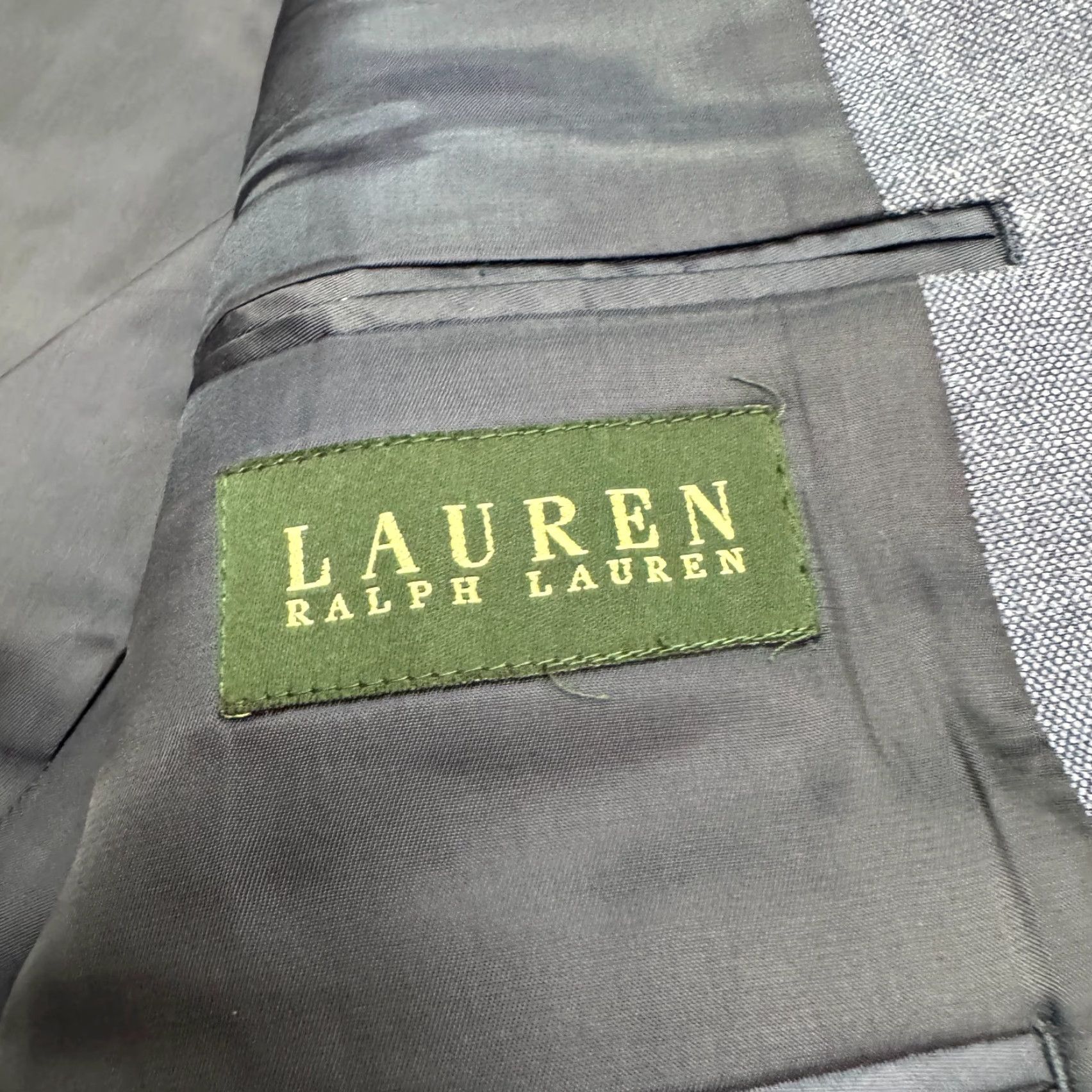 Ralph Lauren VINTAGE Ralph Lauren Men's Blazer Suit Jacket 38R Wool Silk Blue Classic Business Office Formal Size 38R - 7 Thumbnail