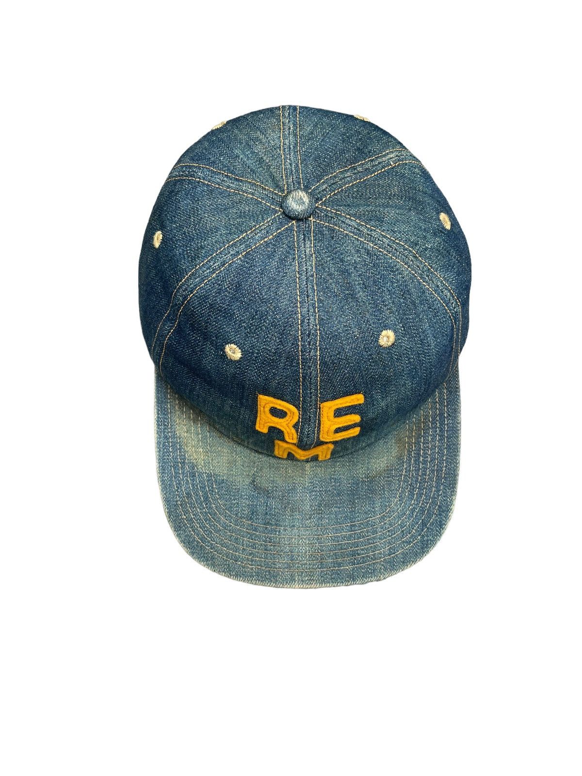 If Six Was Nine × Japanese Brand × Vintage Reminiscence REM Denim Cap Size ONE SIZE - 4 Thumbnail