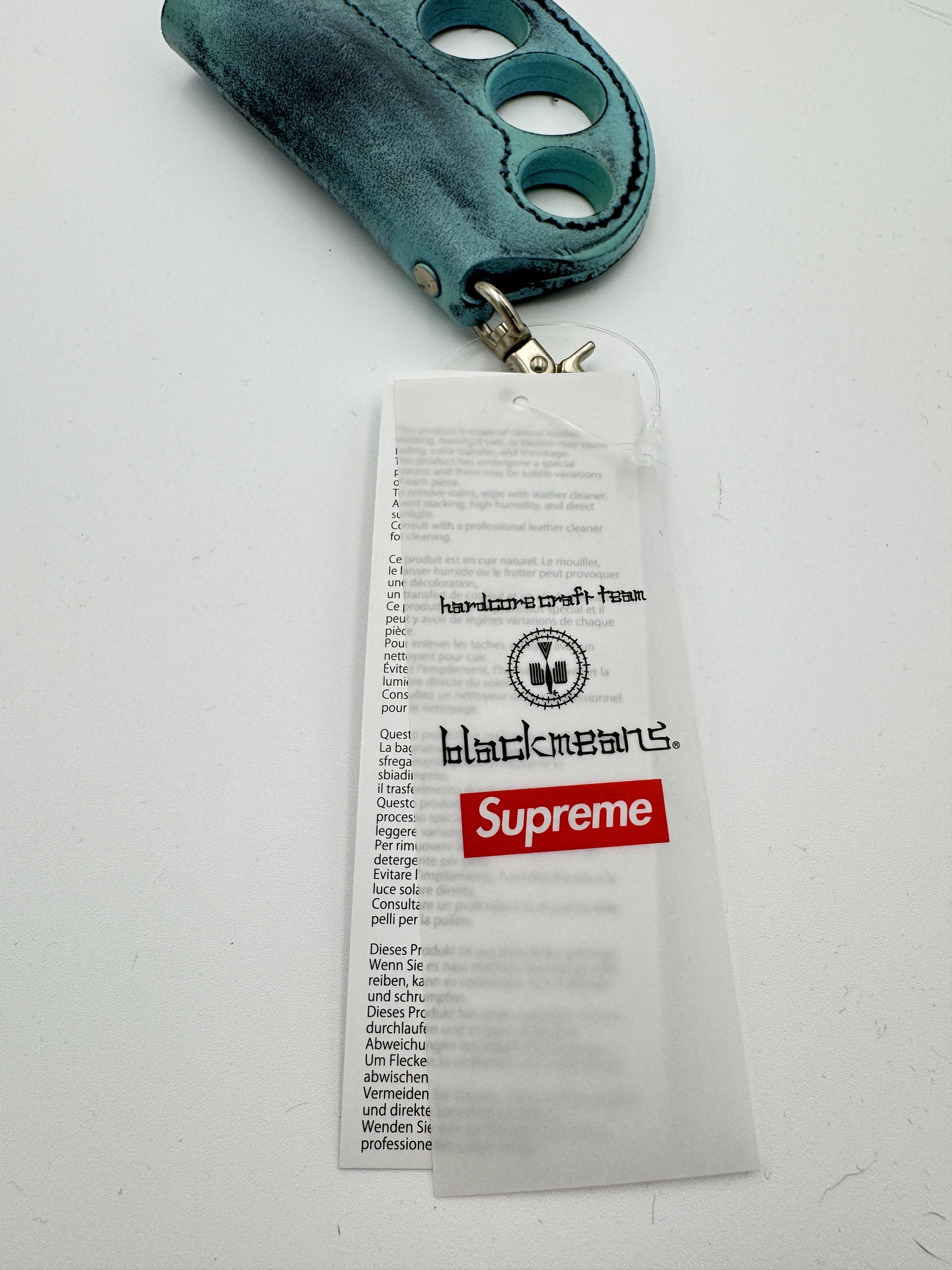 Blackmeans × Supreme Supreme Blackmeans Leather Lighter Case Green Blue Size ONE SIZE - 4 Thumbnail