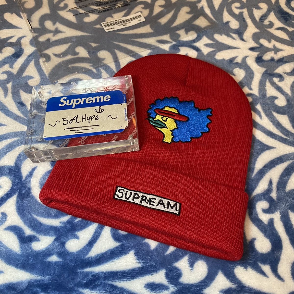 Supreme Supreme Gonz Beanie Red Size ONE SIZE - 3 Thumbnail