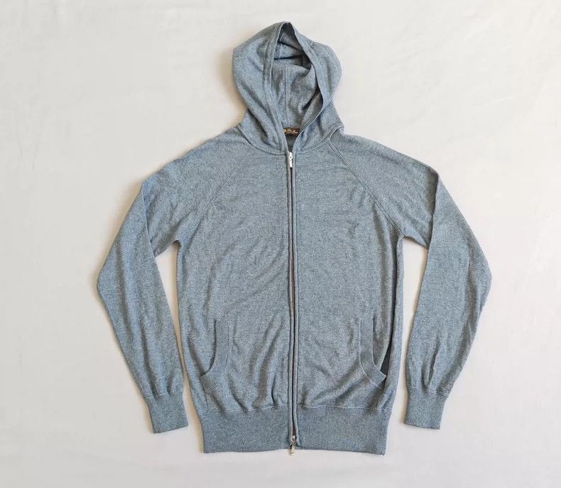Loro Piana Loro Piana Men's Cashmere Zip Hoodie - dmc Size US XS / EU 42 / 0 - 1 Thumbnail