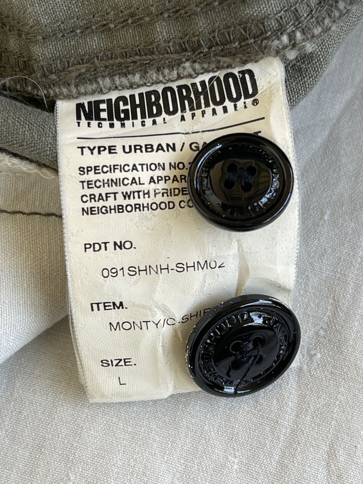 Neighborhood Neighborhood Military Work Shirt Size US L / EU 52-54 / 3 - 10 Thumbnail