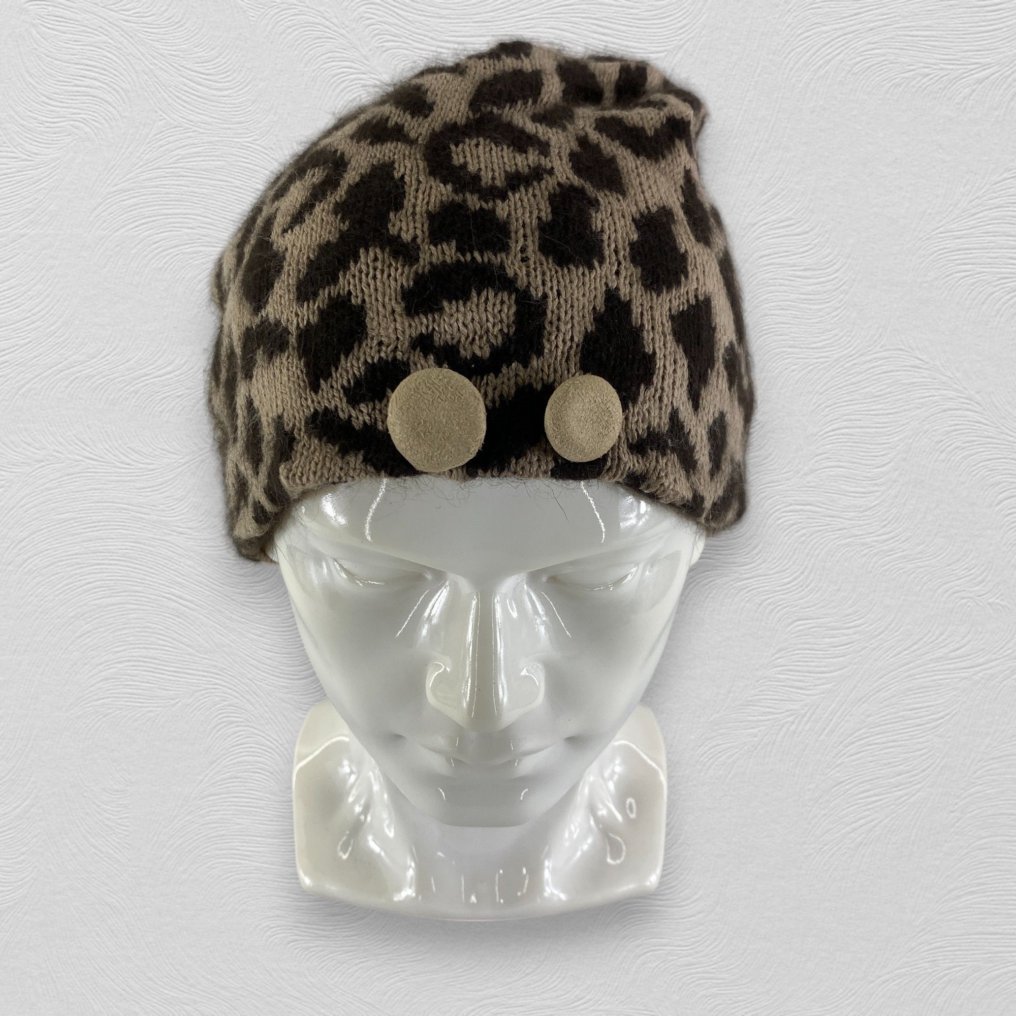 Japanese Brand Vintage Leopard Snow Cap Hat Beanie -BN503 Size ONE SIZE - 2 Thumbnail
