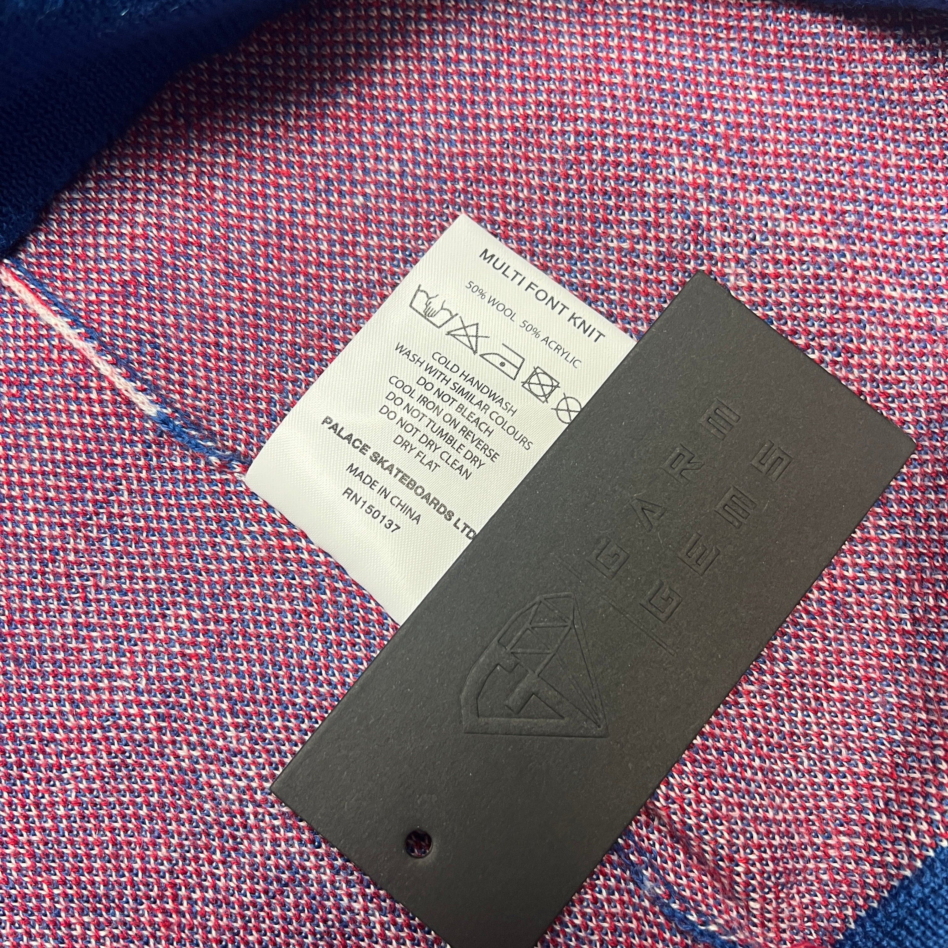 Palace Palace Multi Font Knit Jumper Size US L / EU 52-54 / 3 - 5 Thumbnail