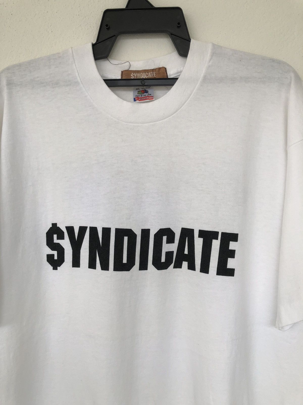 Rap Tees Vintage 90s SYNDICATE Hi Hop Label Records Size US XL / EU 56 / 4 - 1 Thumbnail
