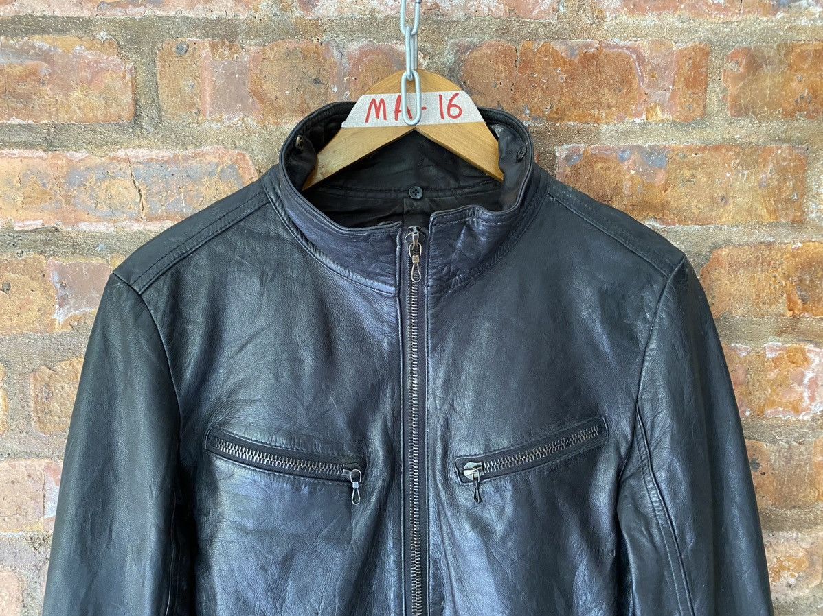 Shellac 🔥2000s Rider Multi zipper Leather Jacket Size US M / EU 48-50 / 2 - 3 Thumbnail