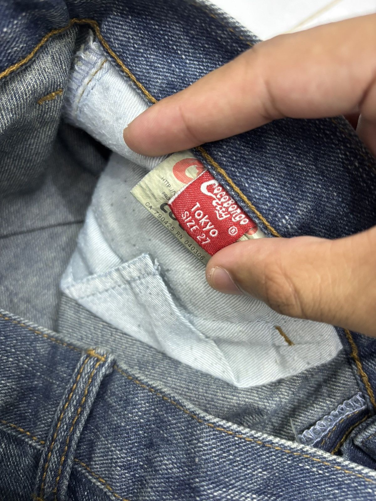 If Six Was Nine × Japanese Brand × Le Grande Bleu (L.G.B.) Cocobongo Tokyo Double Waist Flared Jeans Distressed Denim Size US 29 - 10 Thumbnail