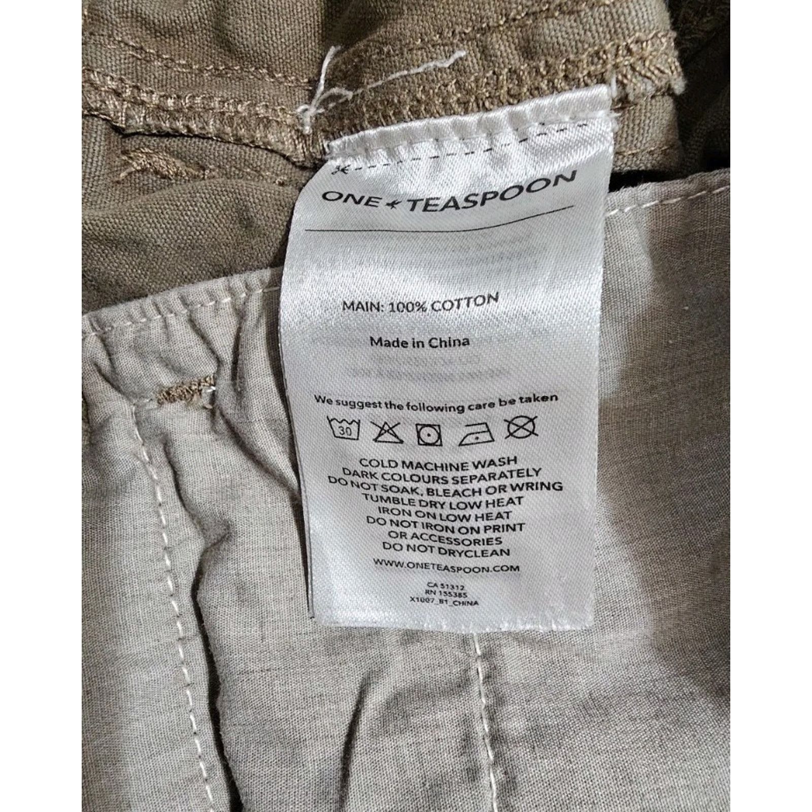 One Teaspoon One Teaspoon Cadet Bandits Low-Waist Utility 29 button fly Size 29" - 10 Thumbnail