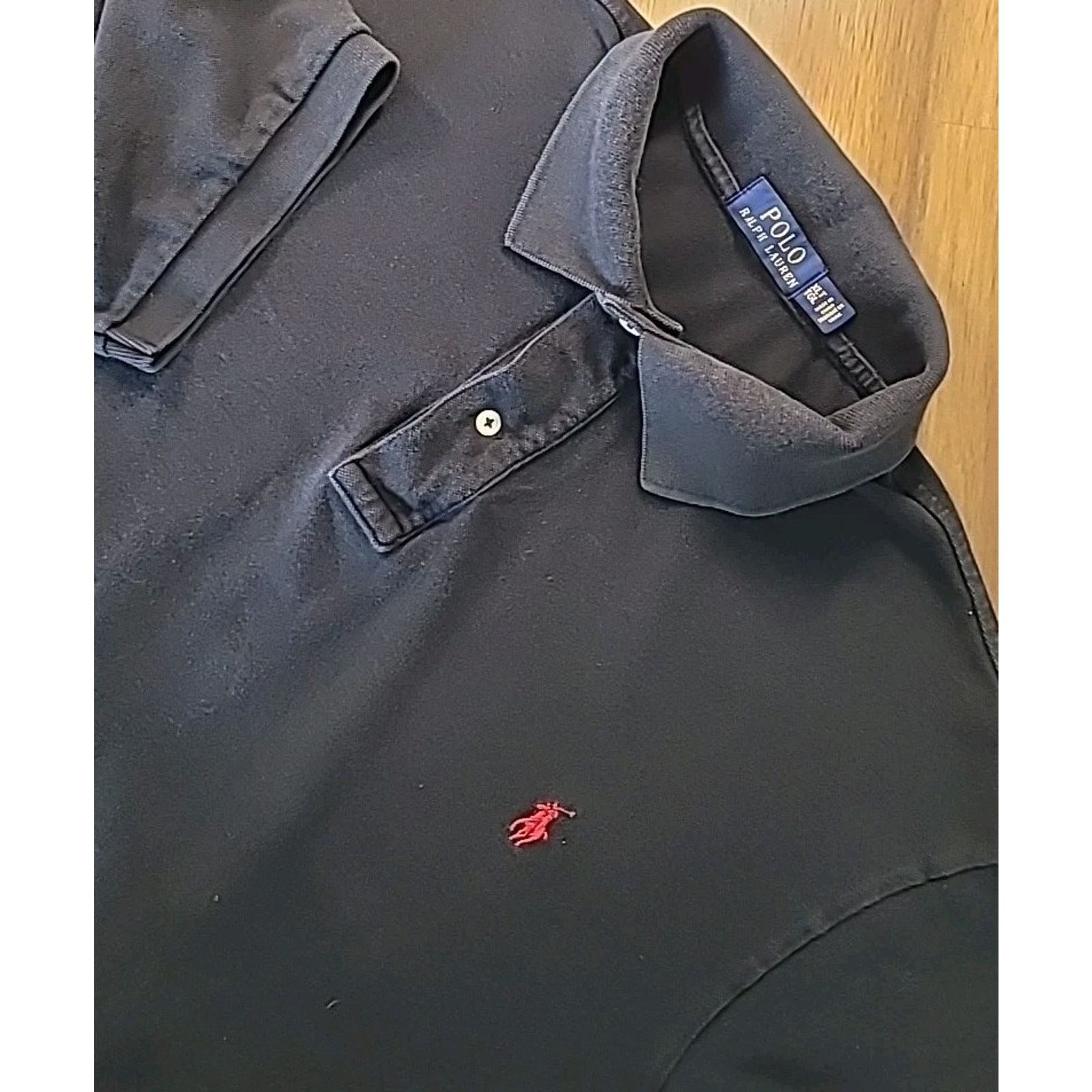 Polo Ralph Lauren Men’s Rugby Red Pony Polo Shirt Black XLT
