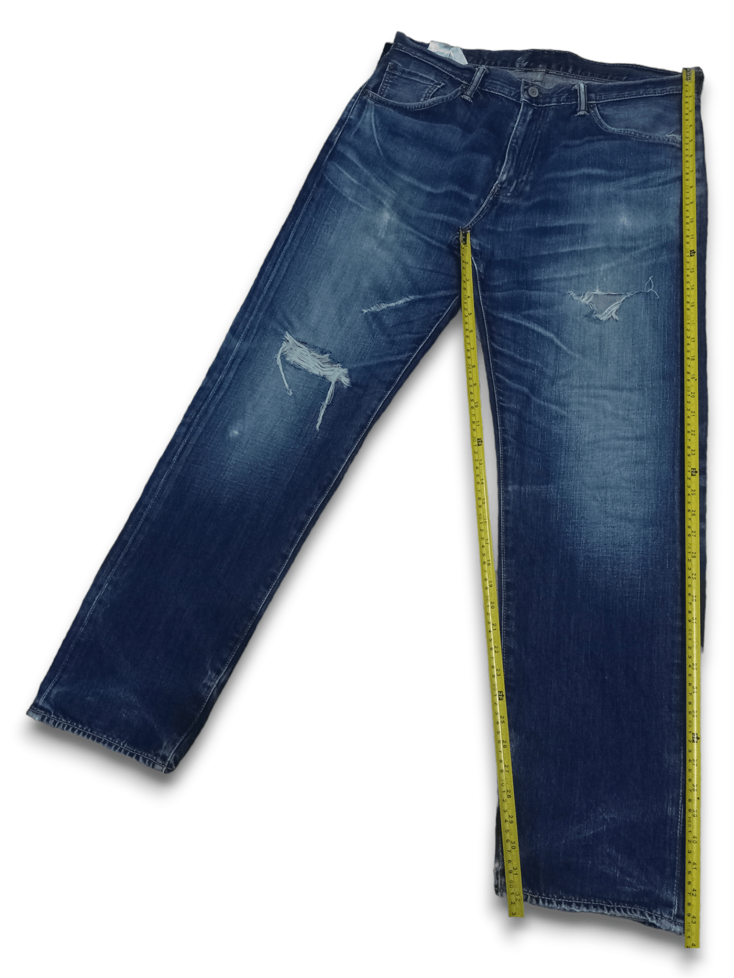 Levi's Vintage Levis 503 Blue Wash Loose Distressed Jeans Size US 36 / EU 52 - 9 Thumbnail