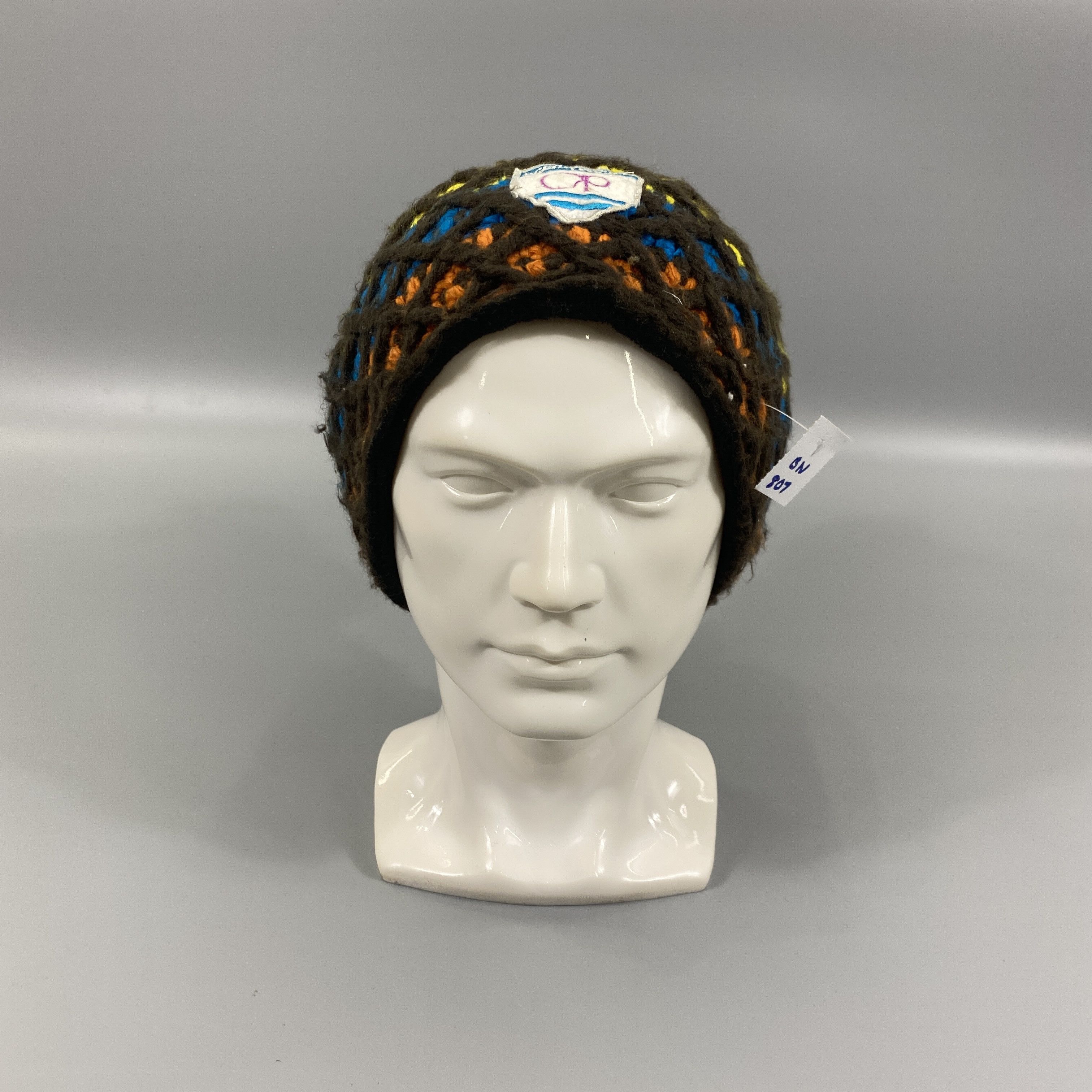 Japanese Brand Multicolor Knitted Beanie With Pom Pom -BN807 Size ONE SIZE - 2 Thumbnail