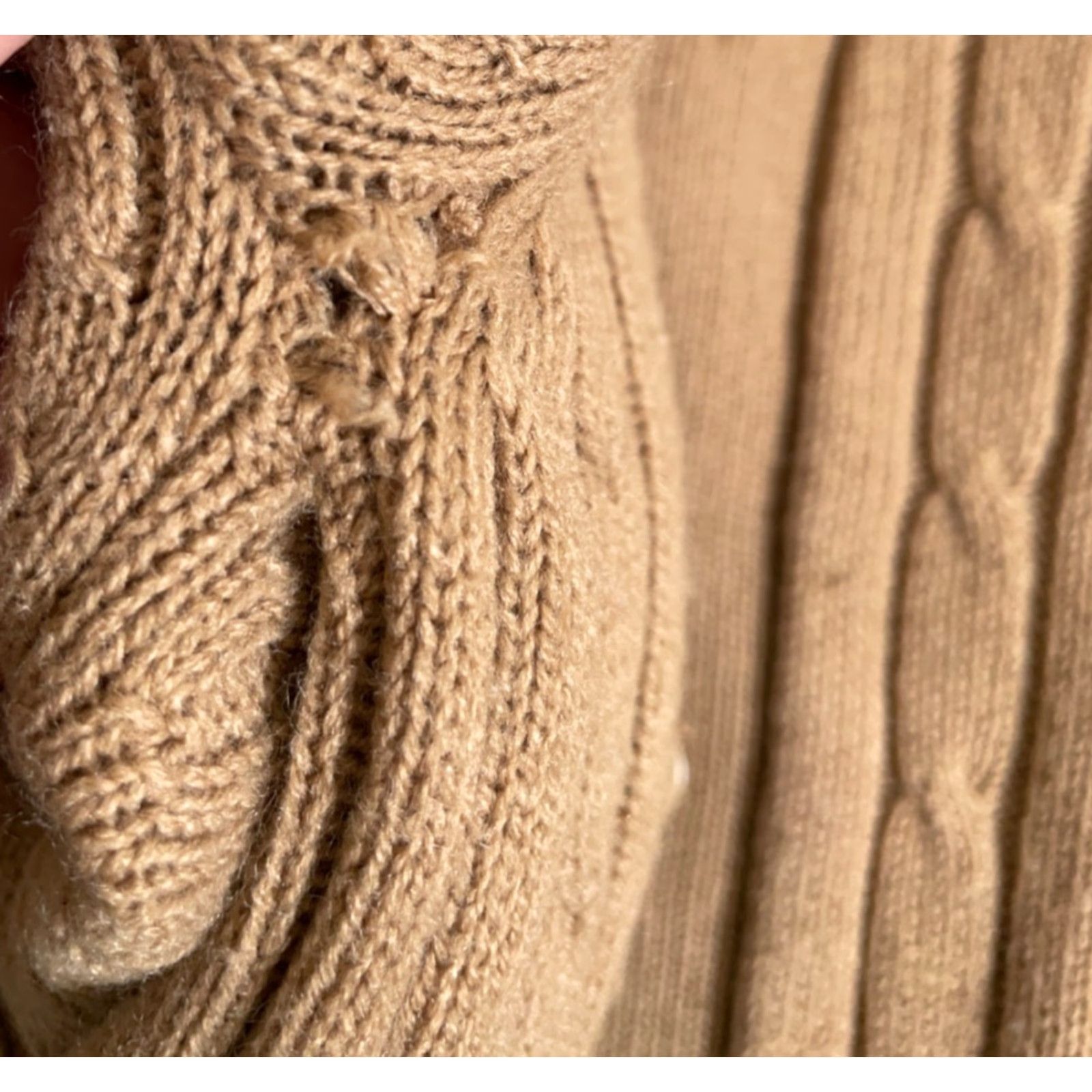 Sears VINTAGE Sears Men's Cardigan Sweater Adult XL Heavyweight Chunky Knit Brown V-Neck Fall Winter Size US XL / EU 56 / 4 - 4 Thumbnail