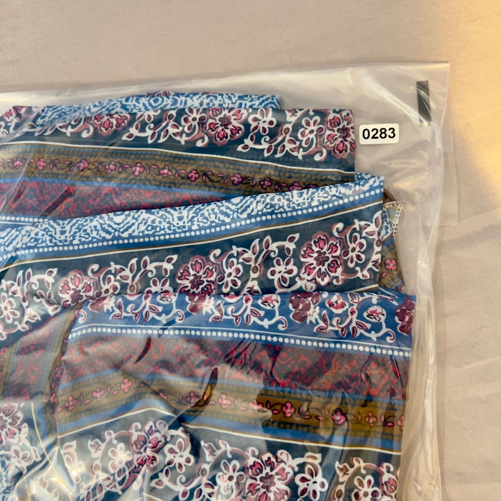 Other Beach Cover-Up Bohemian Boho Paisley Blue Purple Long Belts Size ONE SIZE - 13 Thumbnail