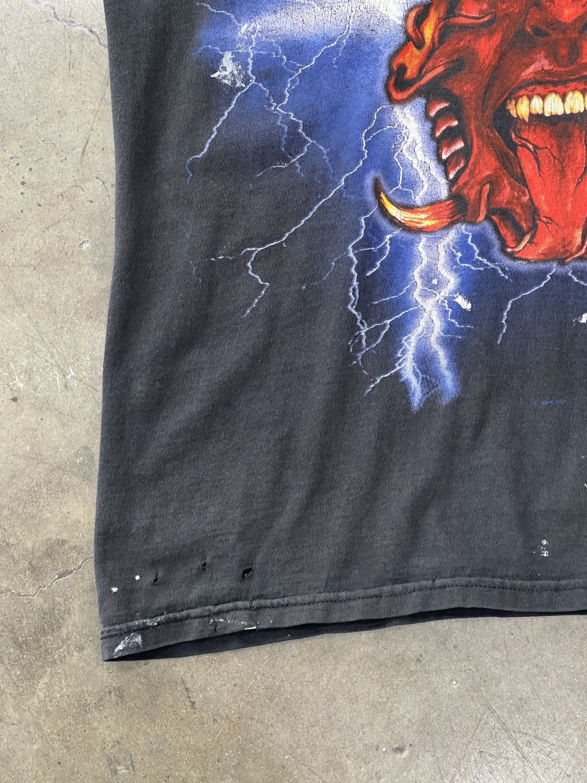 Band Tees Vintage Slayer Diabolus Distressed Tee Cut Sleeve Large Size US L / EU 52-54 / 3 - 7 Thumbnail